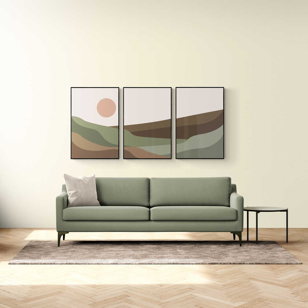 Walljar poster ingelijst - Abstract Mountains