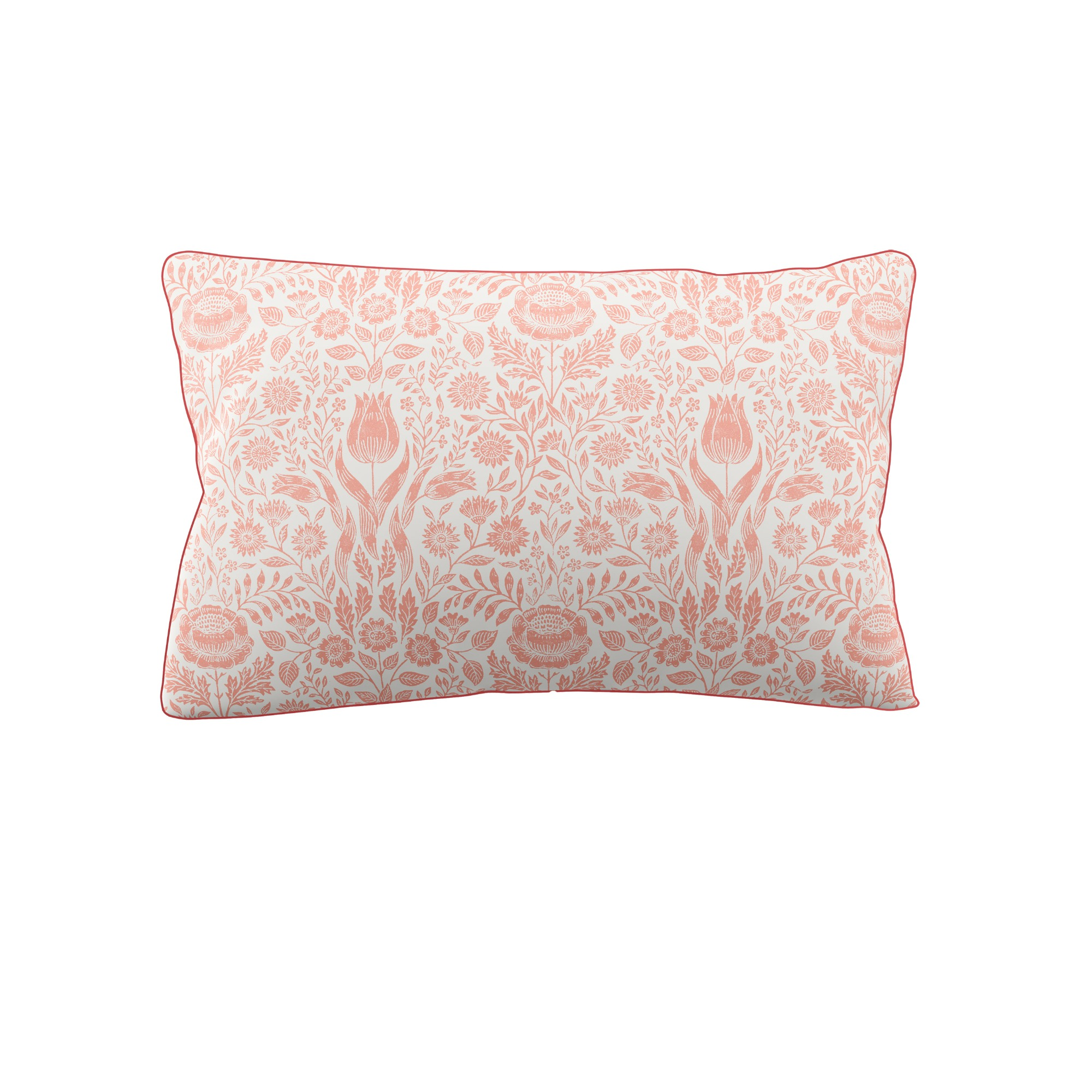 Dekbedovertrek Ashstead damask natural coral 