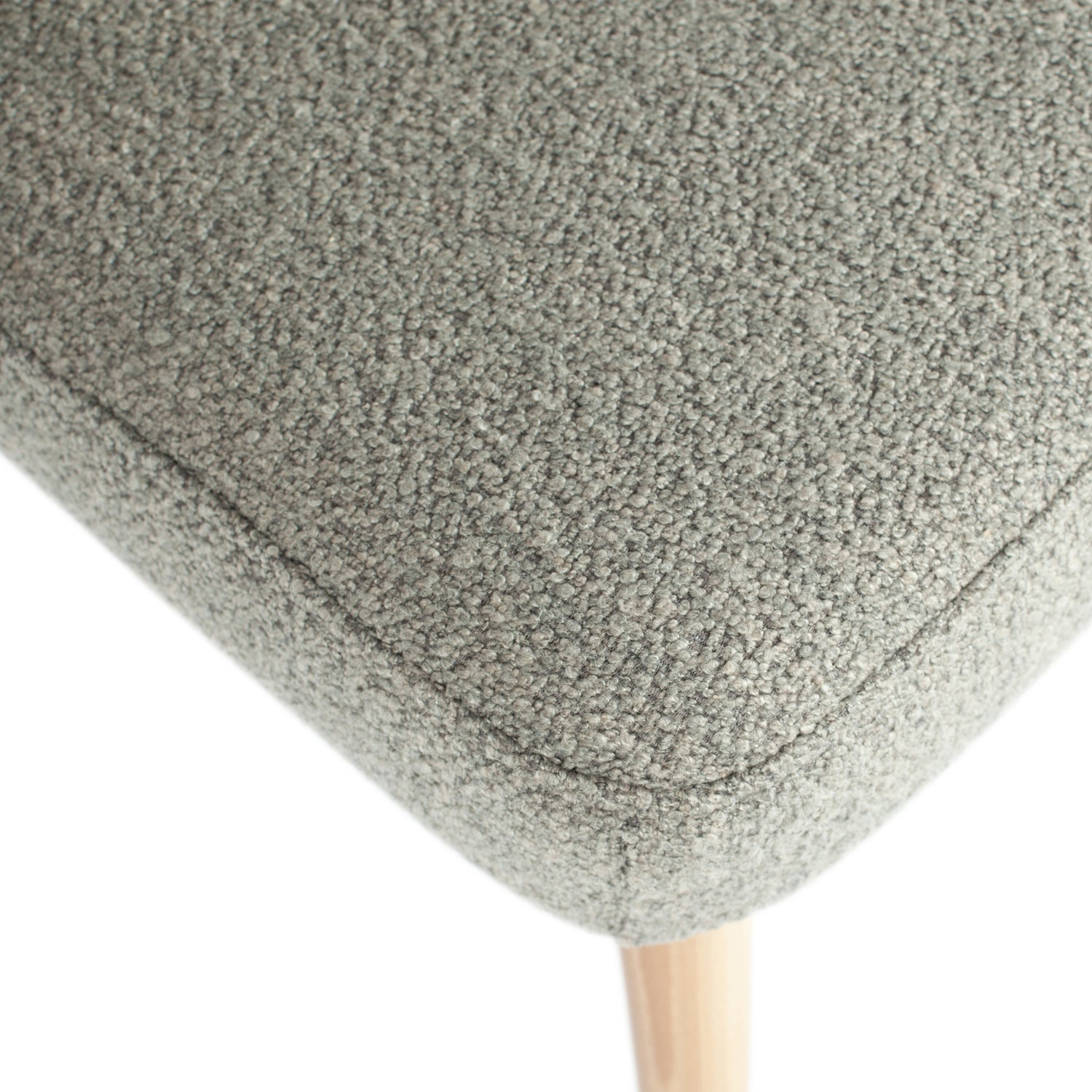 Force eetkamerstoel boucle staalgrijs