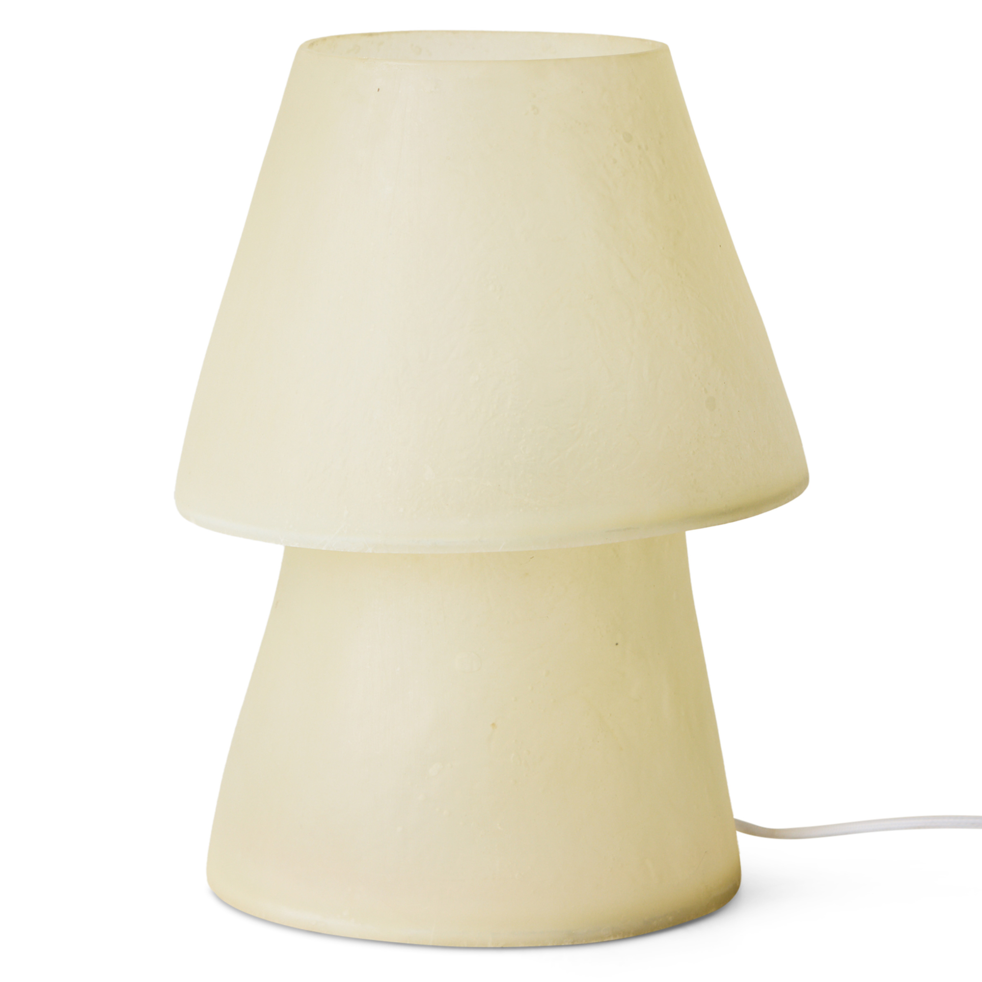 HKliving Tafellamp glassfiber off white