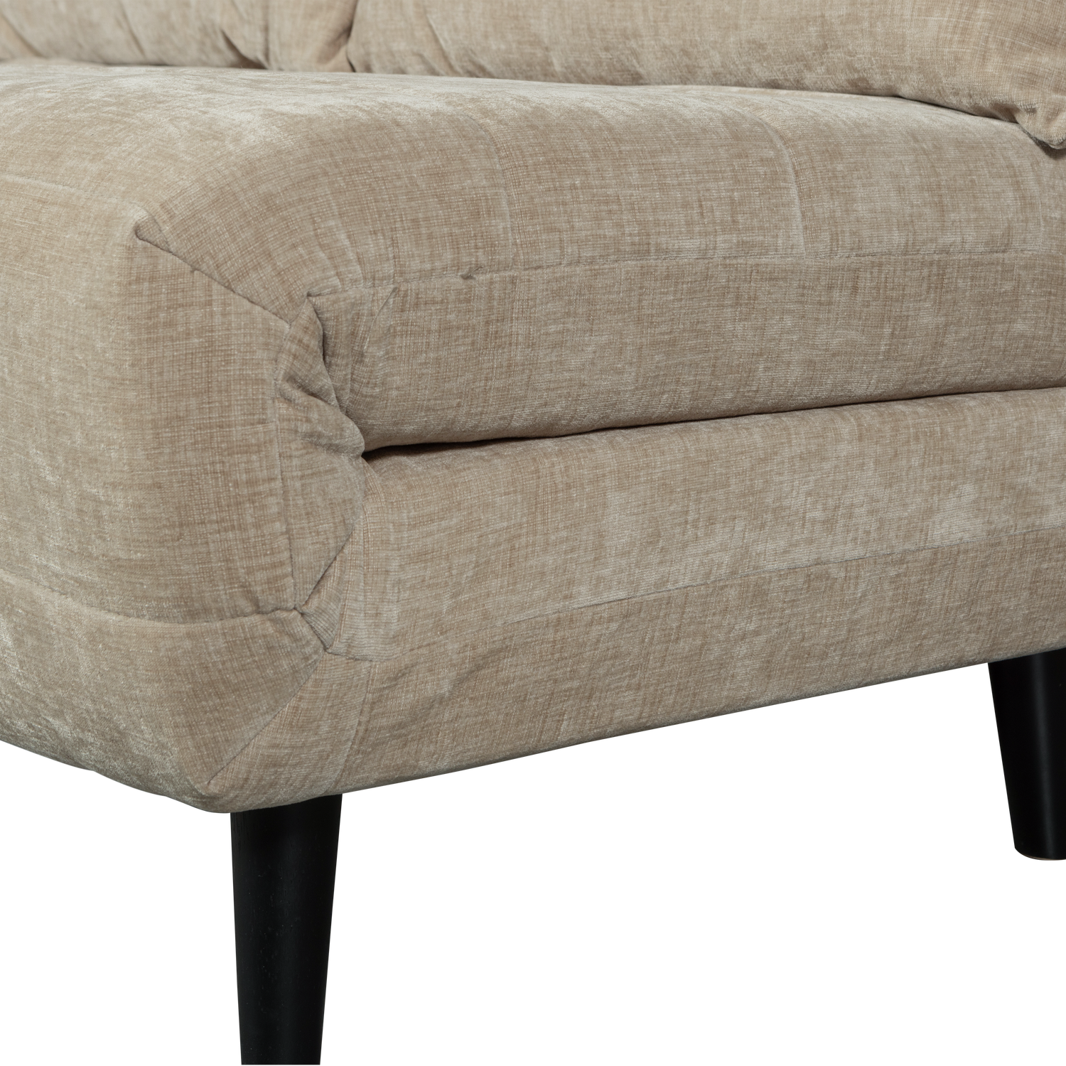 Xem 1-persoons slaapbank velvet naturel