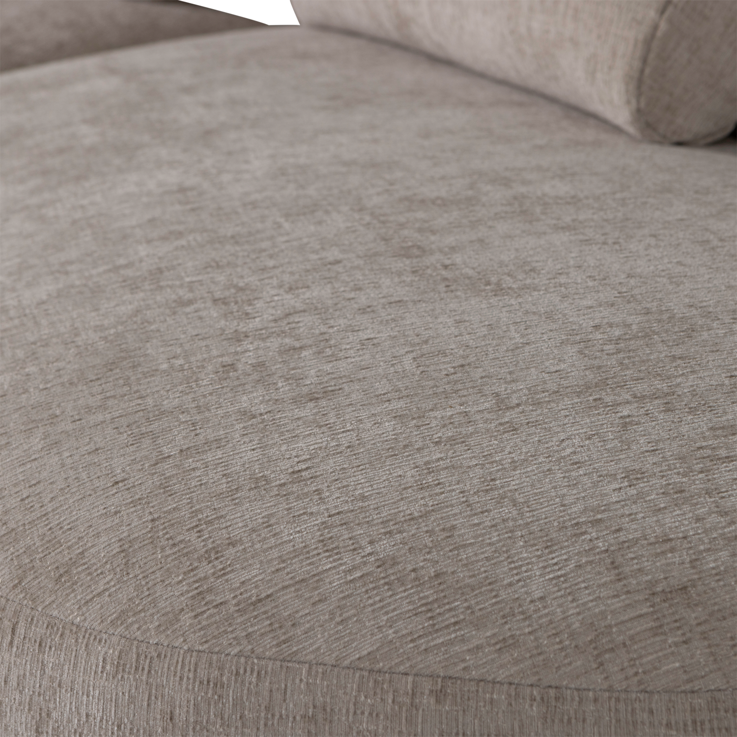 Batavier half ronde bank 4-zits velvet lichtbruin melange