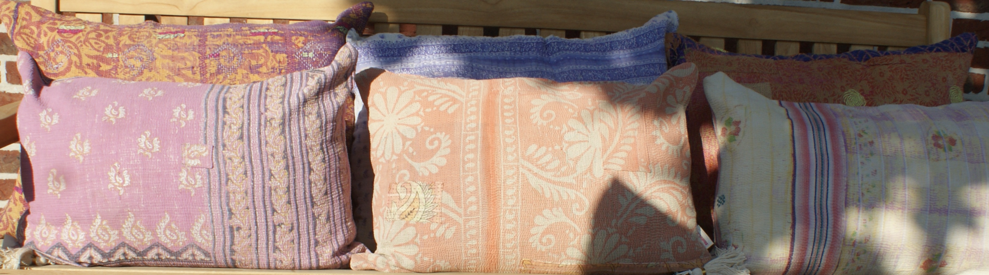 Kussen Kantha vintage 50x70 cm