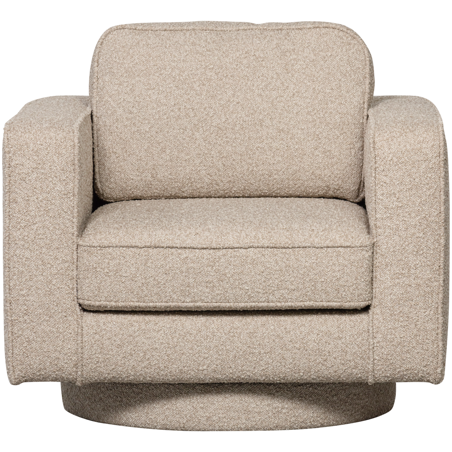 Lazy draaifauteuil boucle bruin