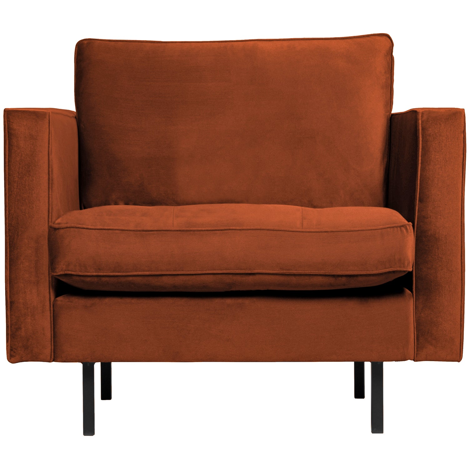 Rodeo classic fauteuil ribstof roestbruin