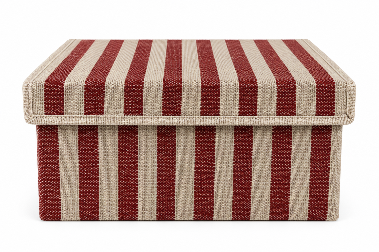 Opbergdoos Auri stripe burgundy