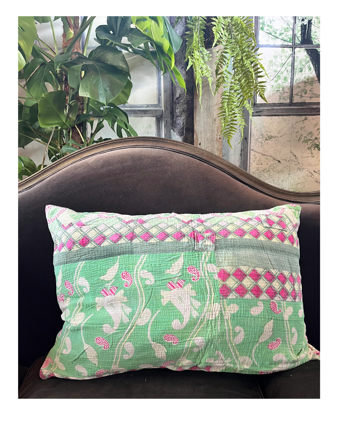 Kussen Kantha vintage 50x70 cm