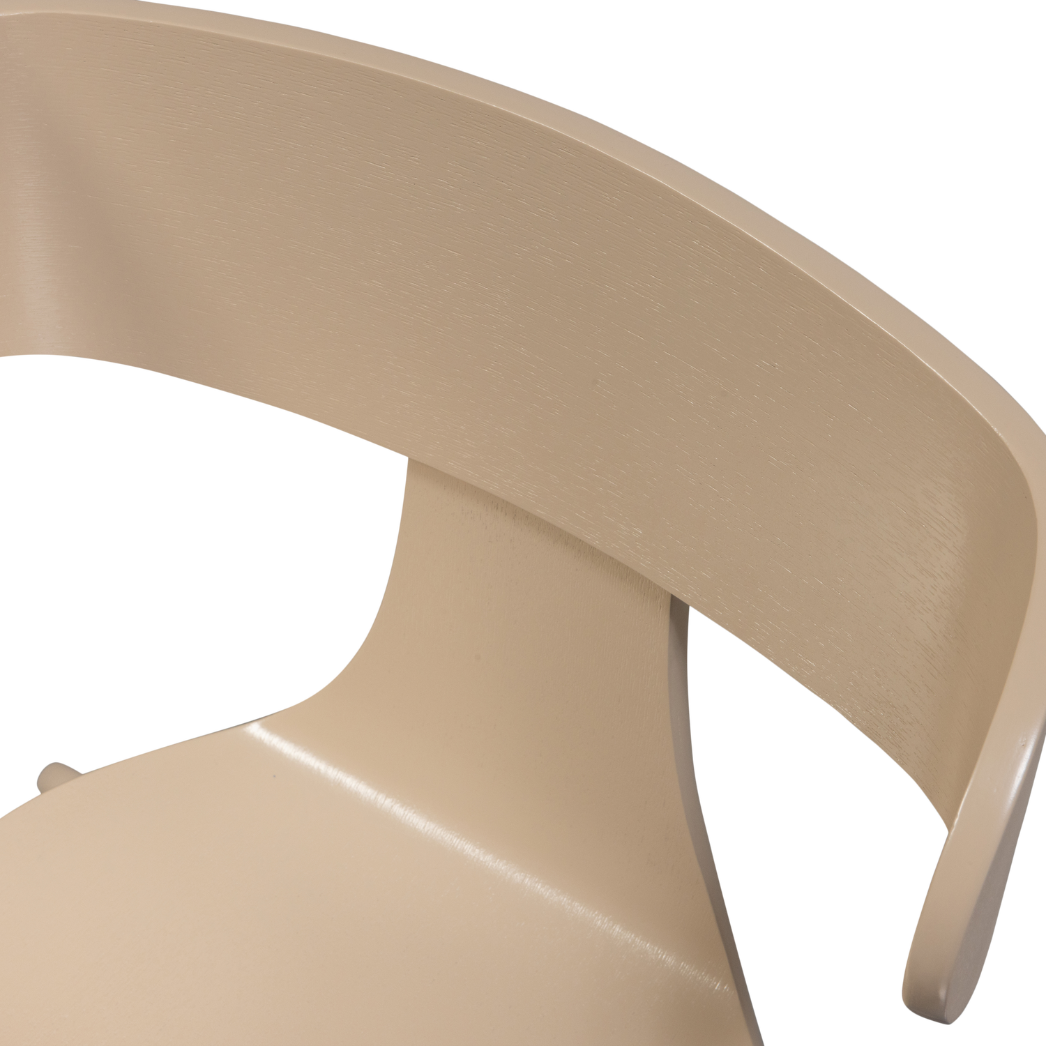 Form houten stoel met metalen poot naturel