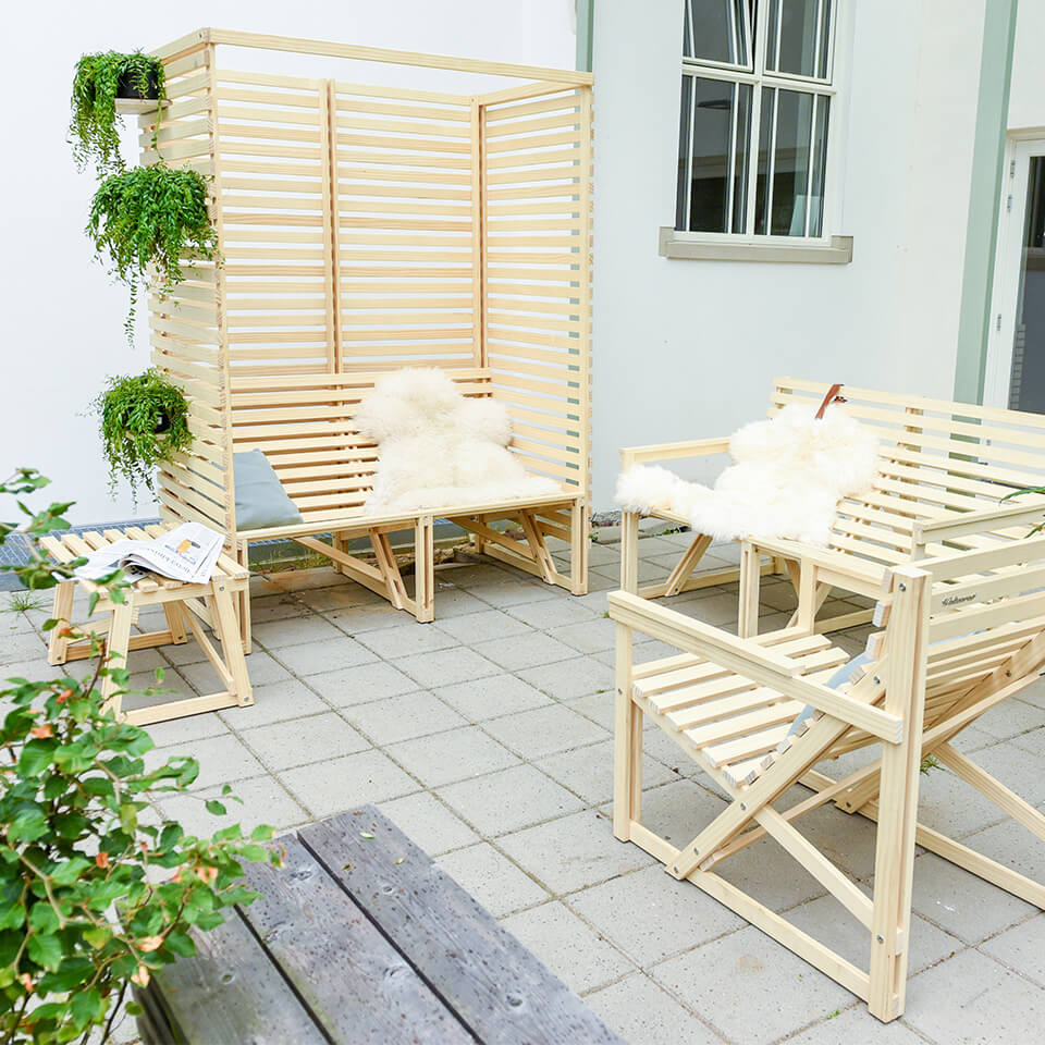 Weltevree tuinbank Patio Bench High Back