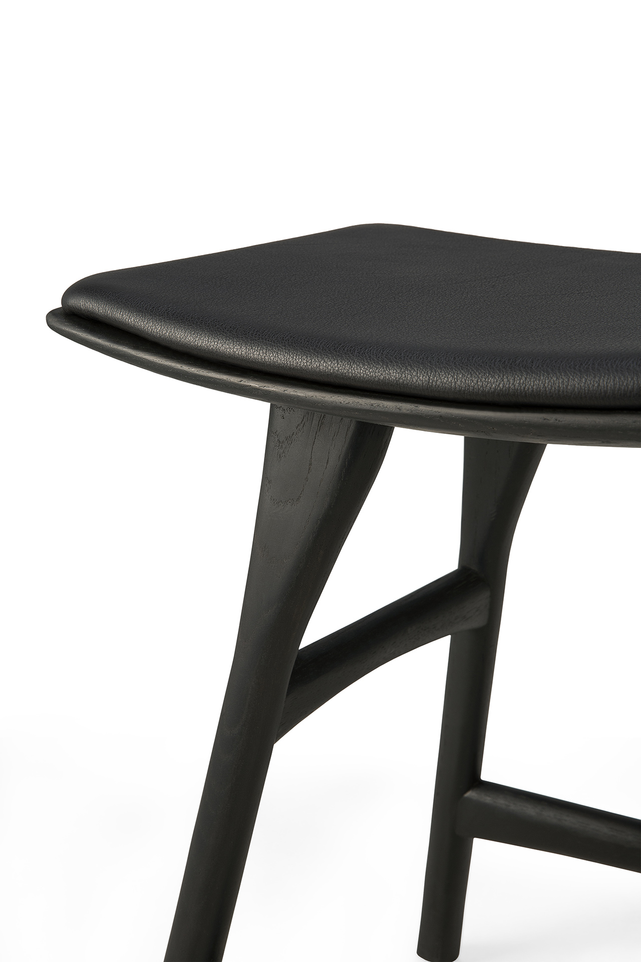 Ethnicraft - Osso eettafel kruk 45 - eiken/eiken zwart