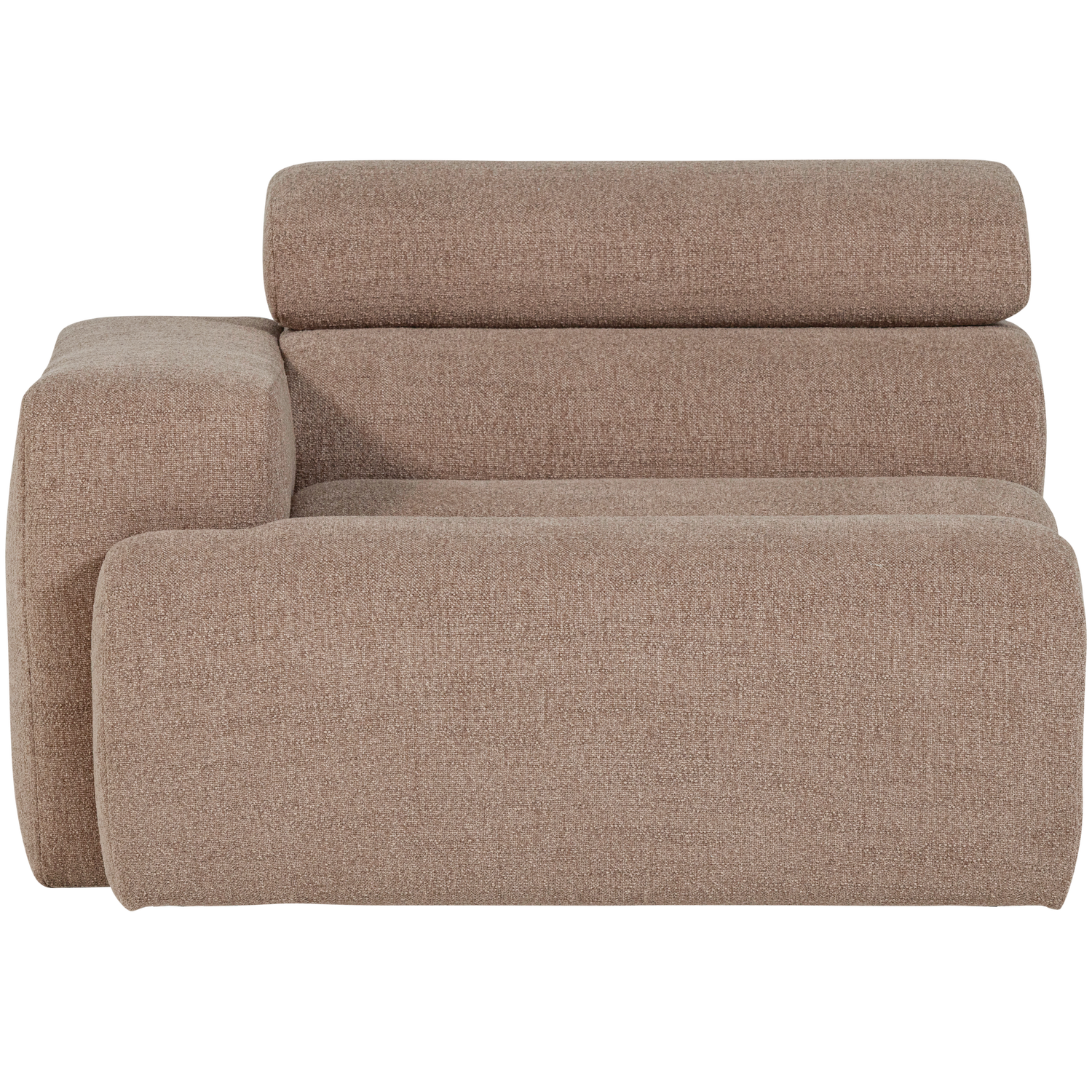 Novi 1-zits element arm links boucle karamelbruin