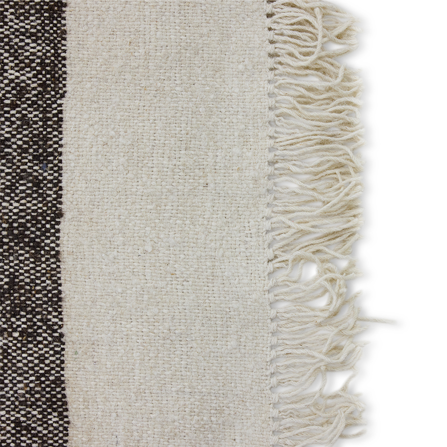 Striped woolen kelim cream (200x300cm)