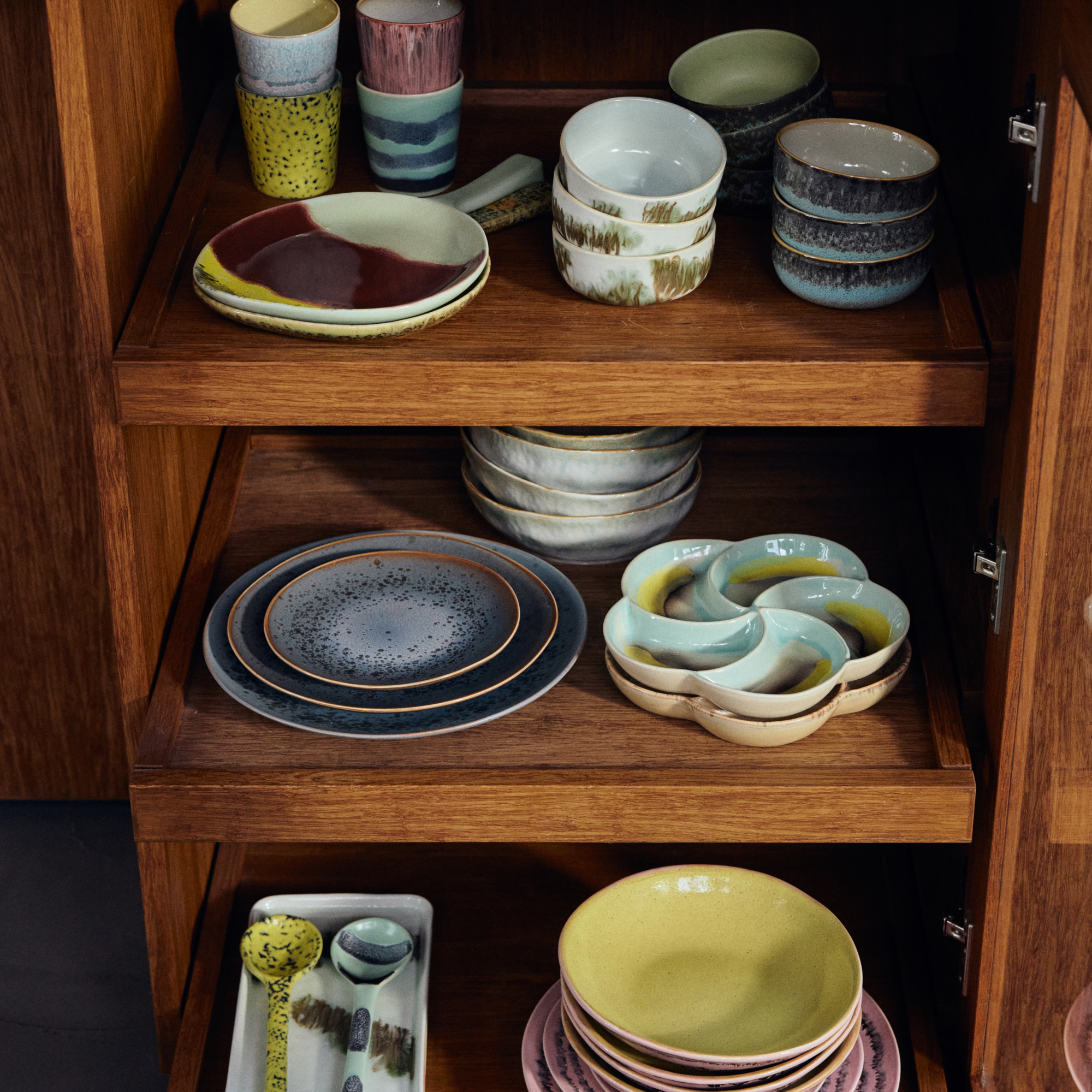 HKliving Servies 70's ceramics ontbijtbord