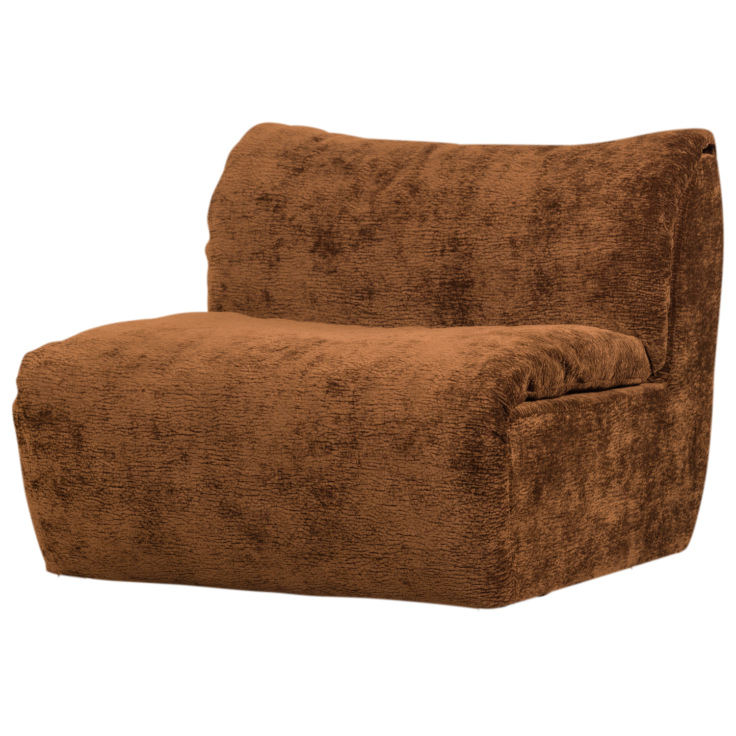 Baggy 1-zits element geweven chenille oudroze