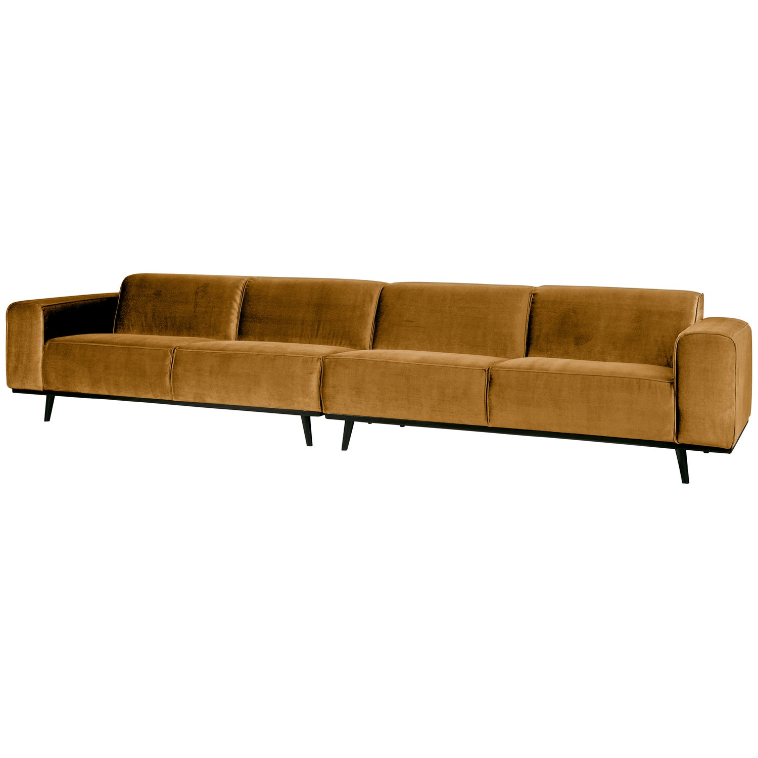 Statement xl 4-zits bank 372 cm lichtbruin melange