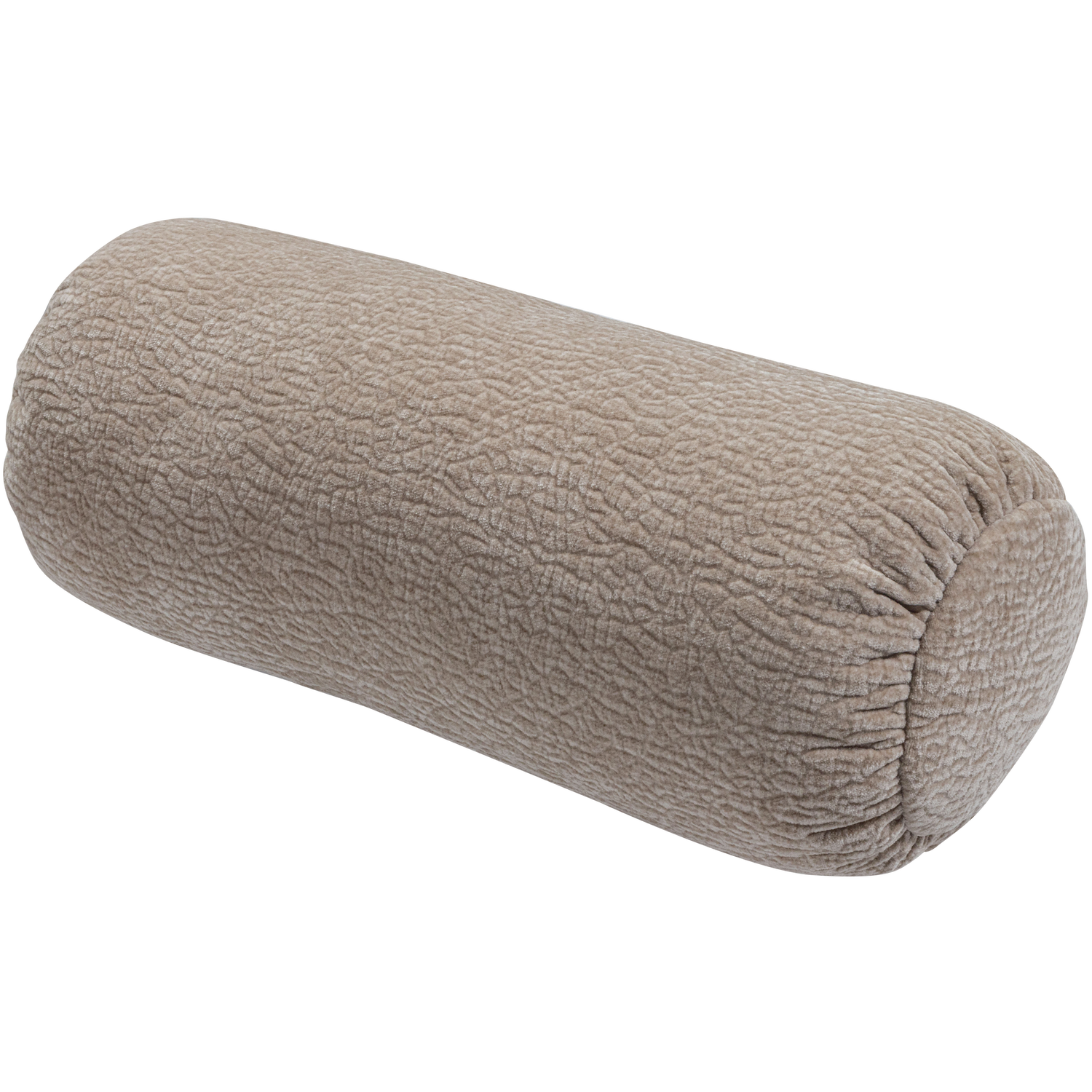 Baggy rolkussen 50xo23 cm 3d chenille middenbruin