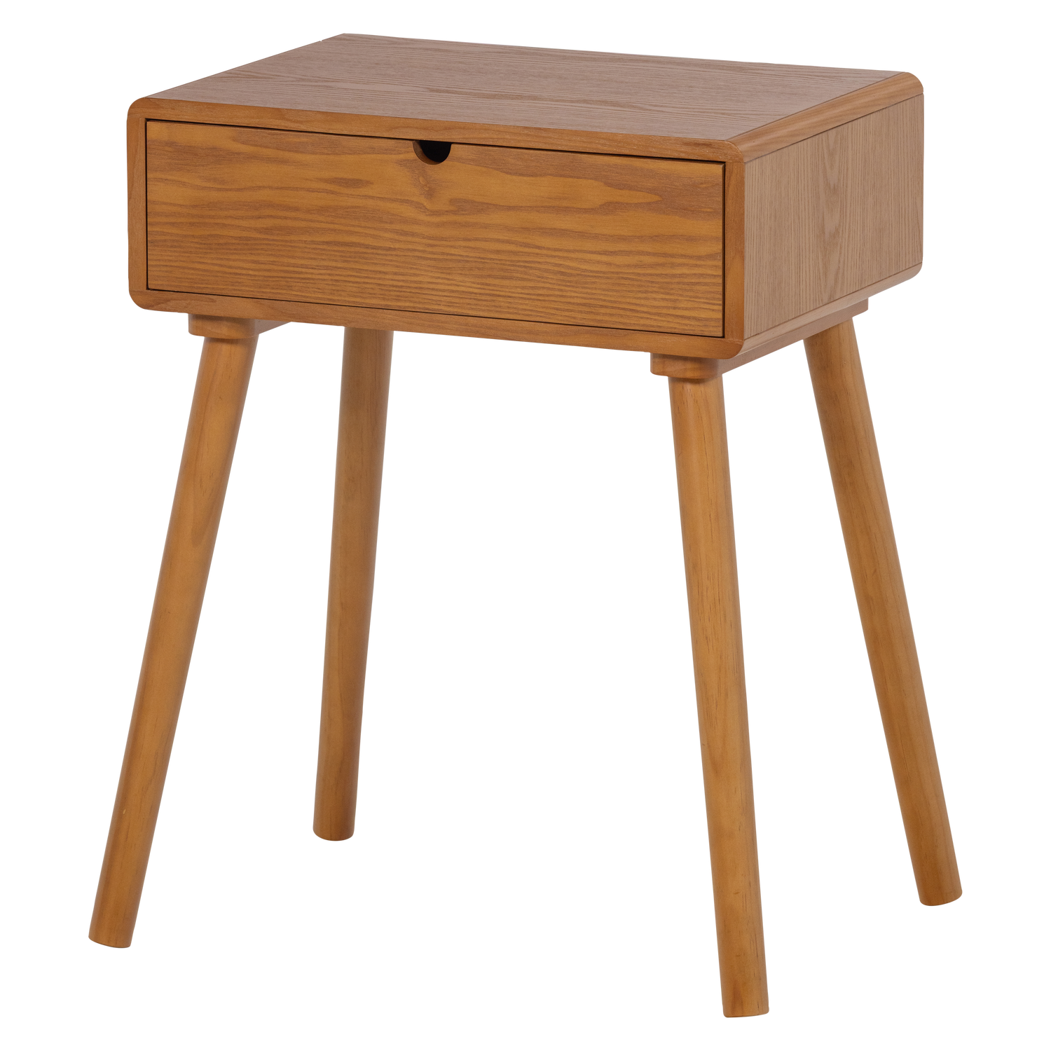 Nelo nachtkastje/bijzettafel hout bruin [fsc]