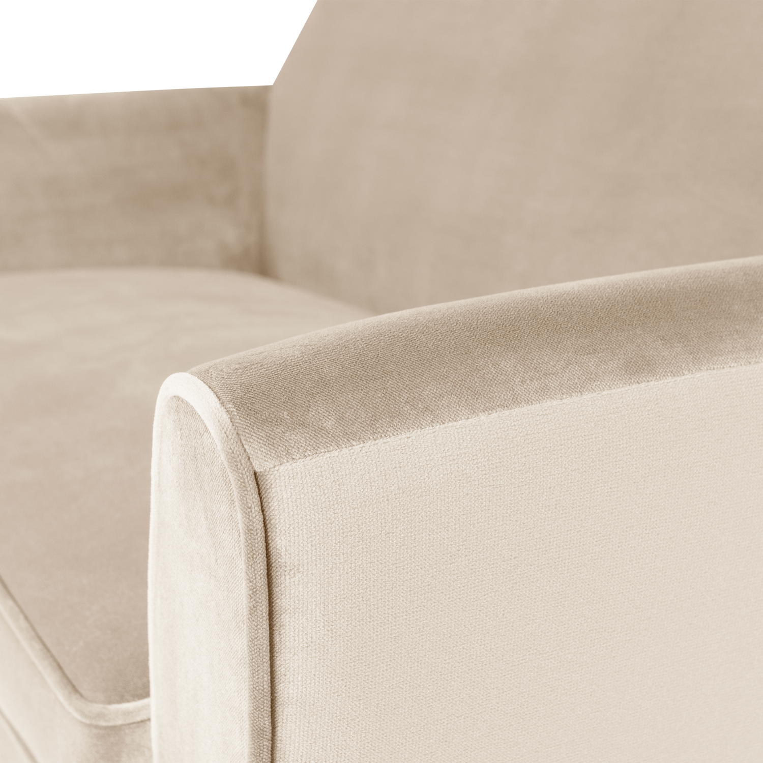 Rocco bank 150 cm velvet off white [fsc]