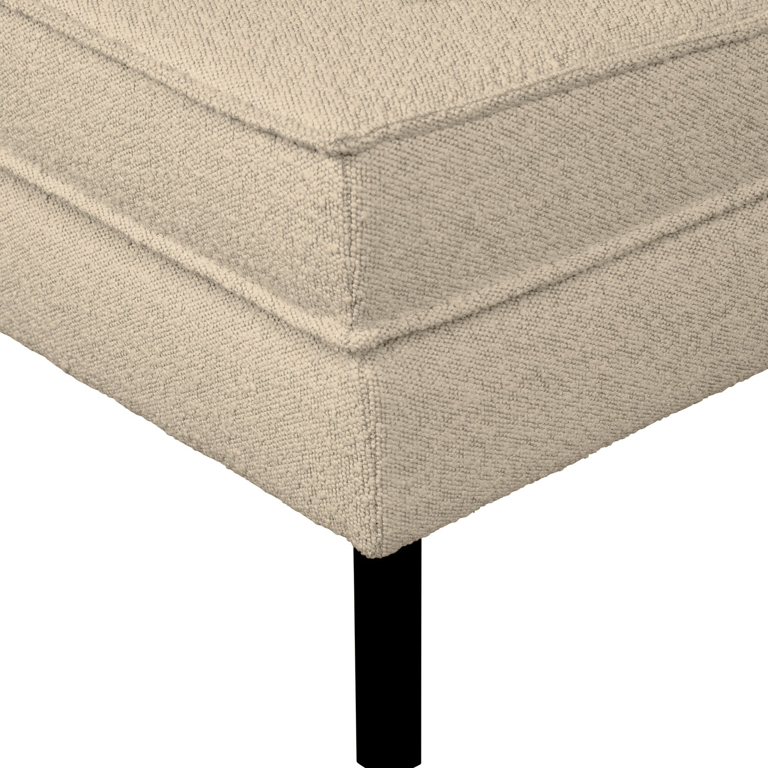 Rodeo hocker op poten velvet kastanjebruin