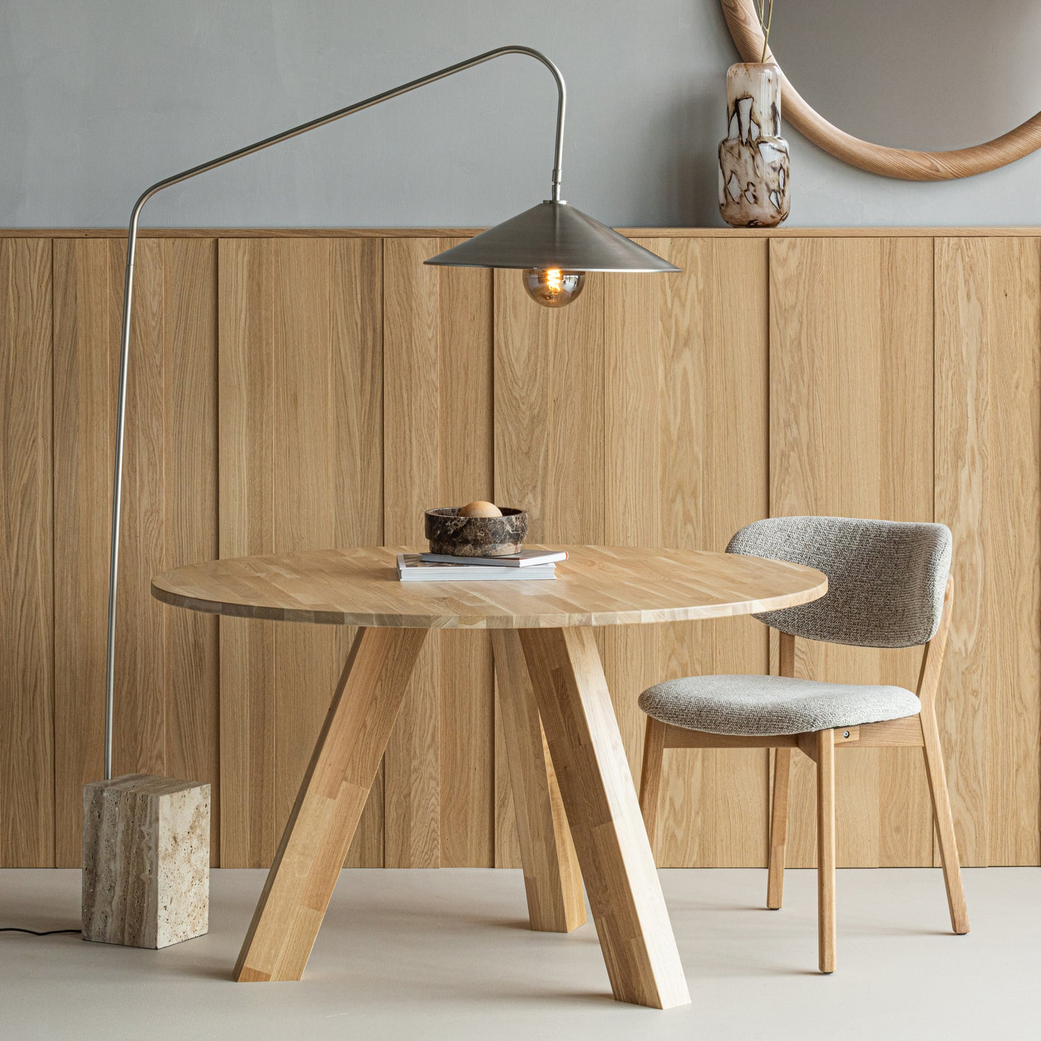 Udar eetkamerstoel naturel met houten frame naturel