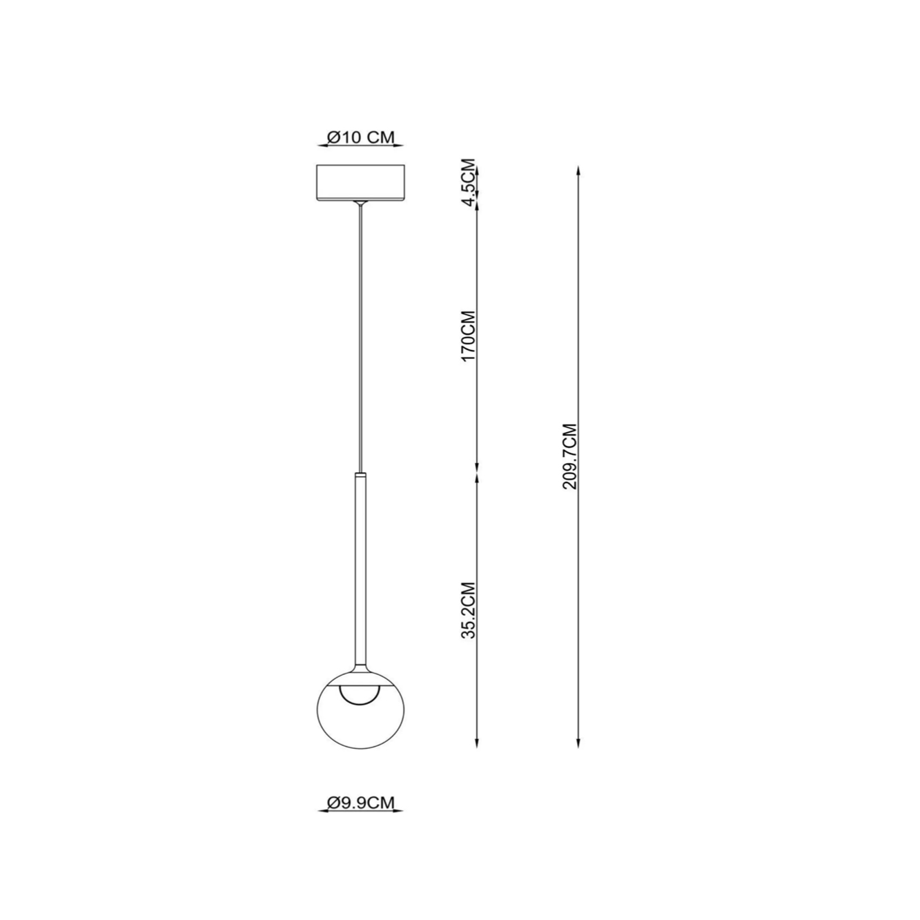 Calina Hanglamp 1L