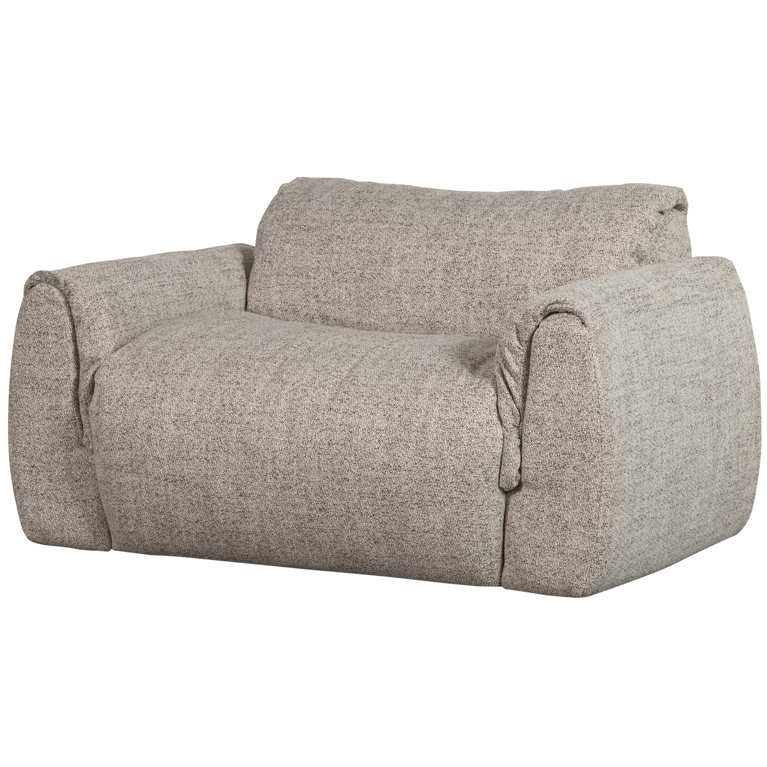 Baggy loveseat geweven chenille bruin