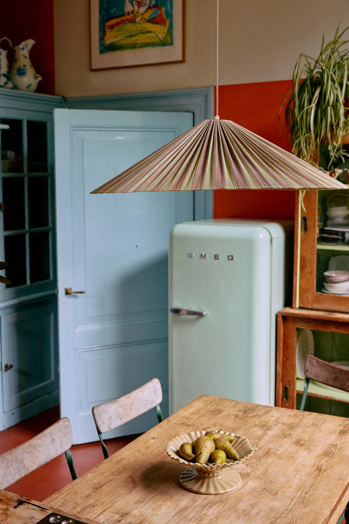 HKliving Hanglamp Plisse verdura