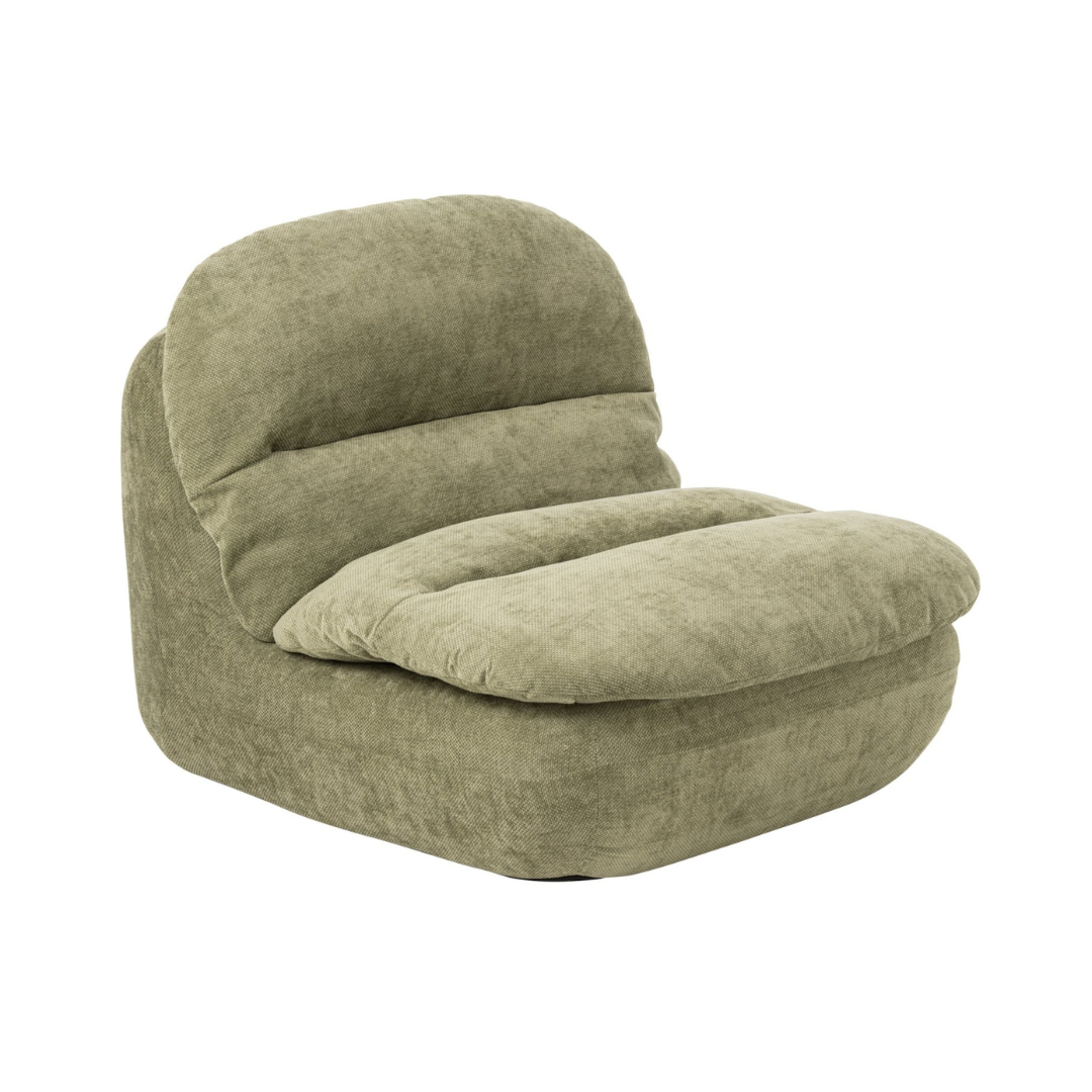 Loungestoel gecomprimeerd schuim groen j-line