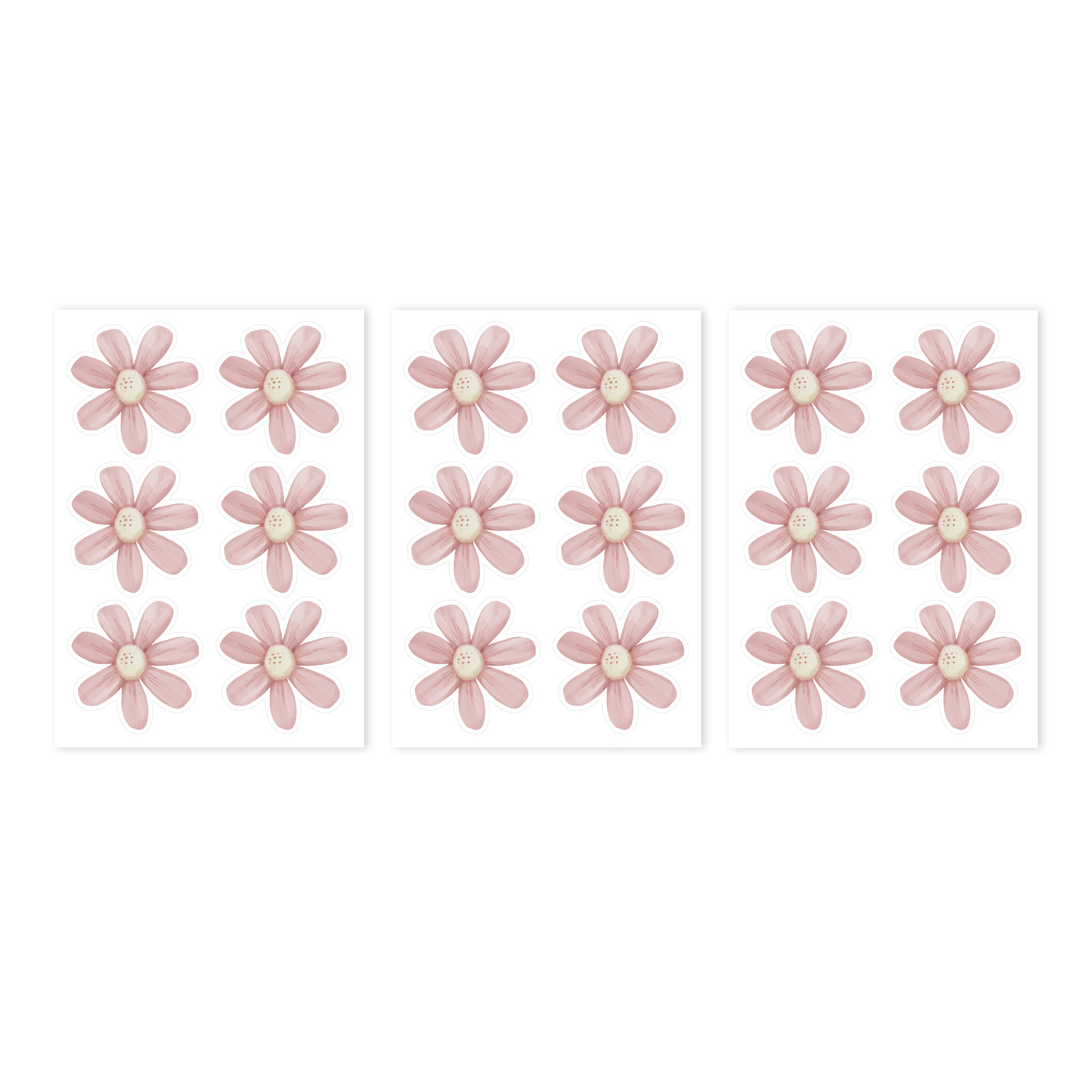 Muurstickers Fairy Garden Flowers (A4)