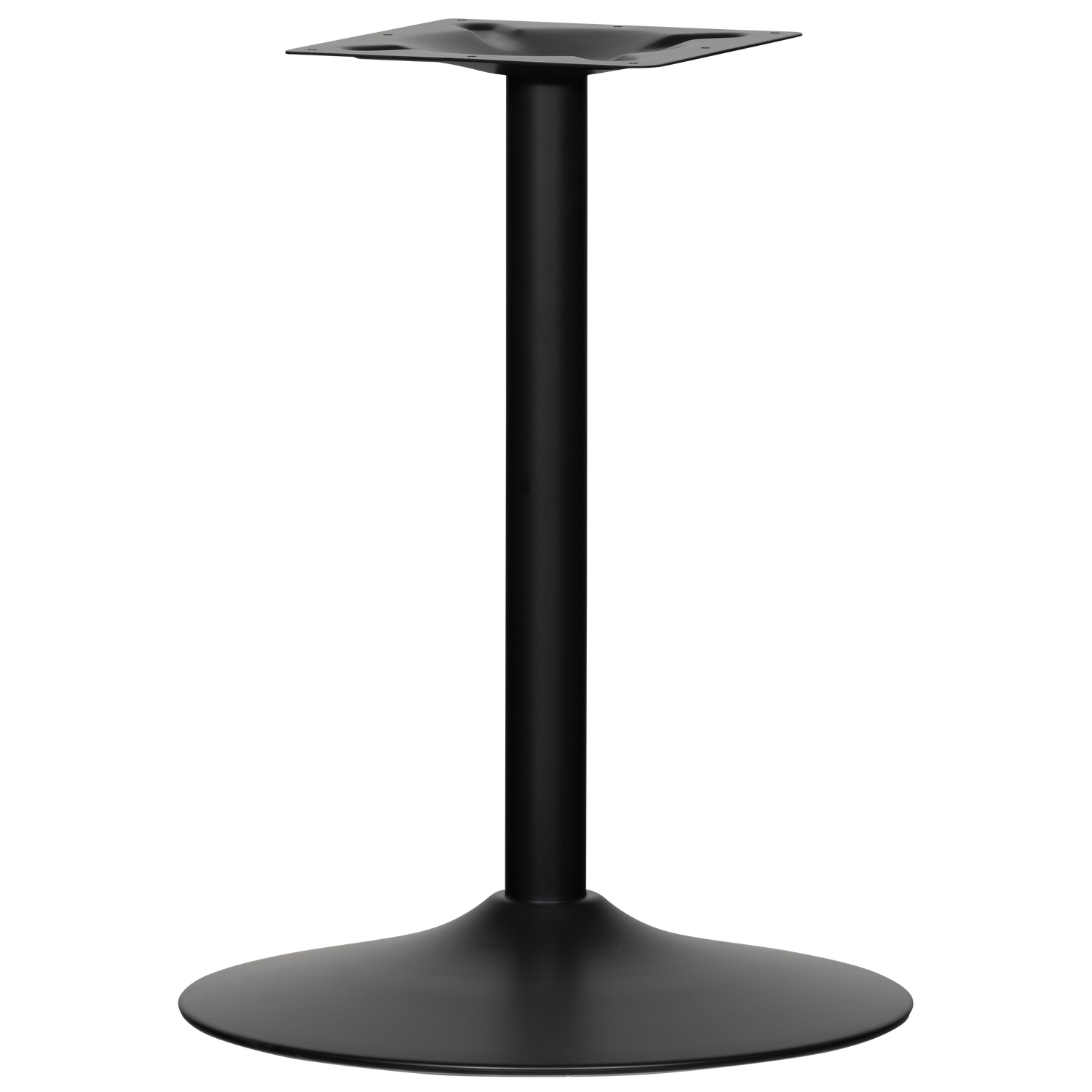 Bistro ronde buisvoet metaal matzwart 72xo54 cm