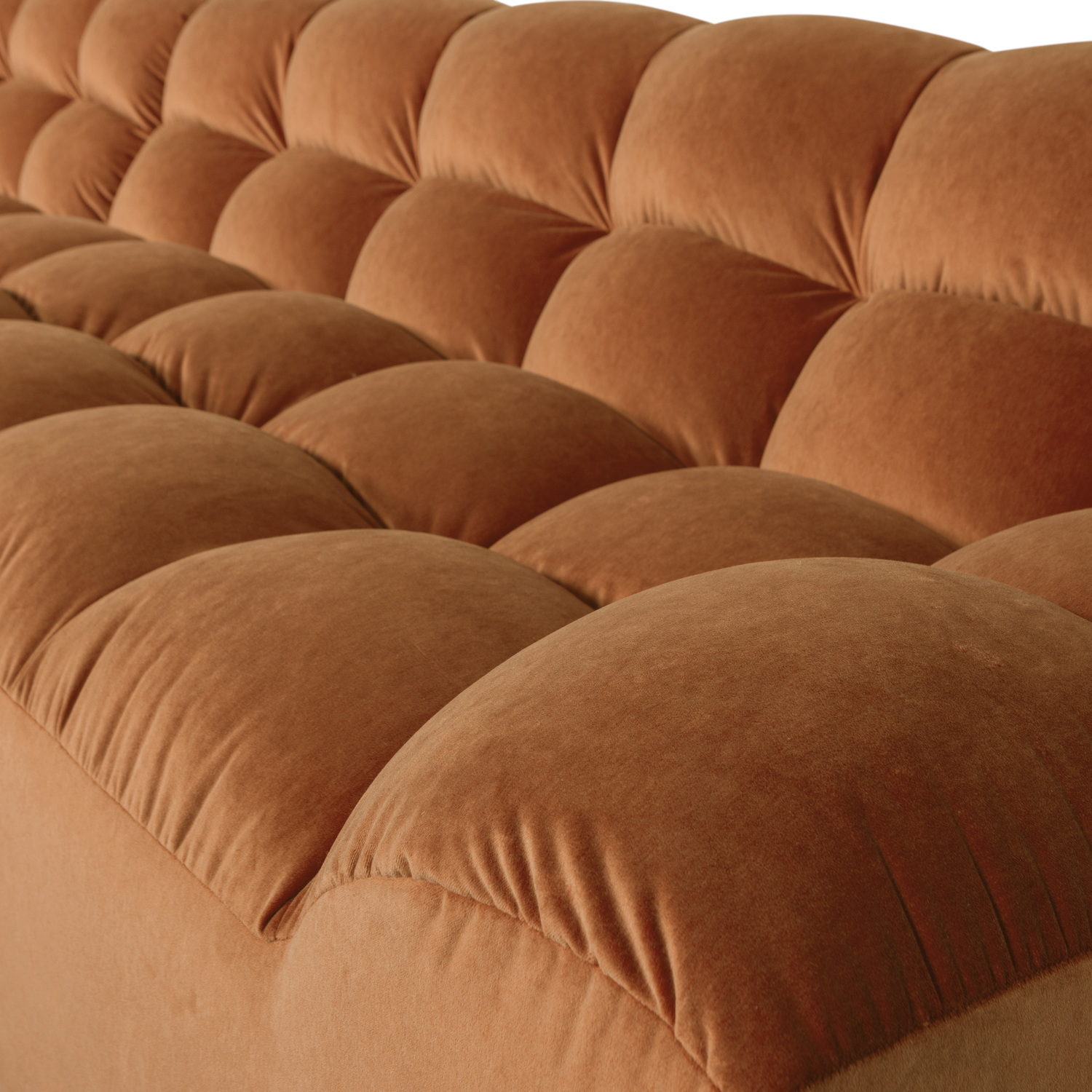 Allure chaise longue links geweven stof naturel melange