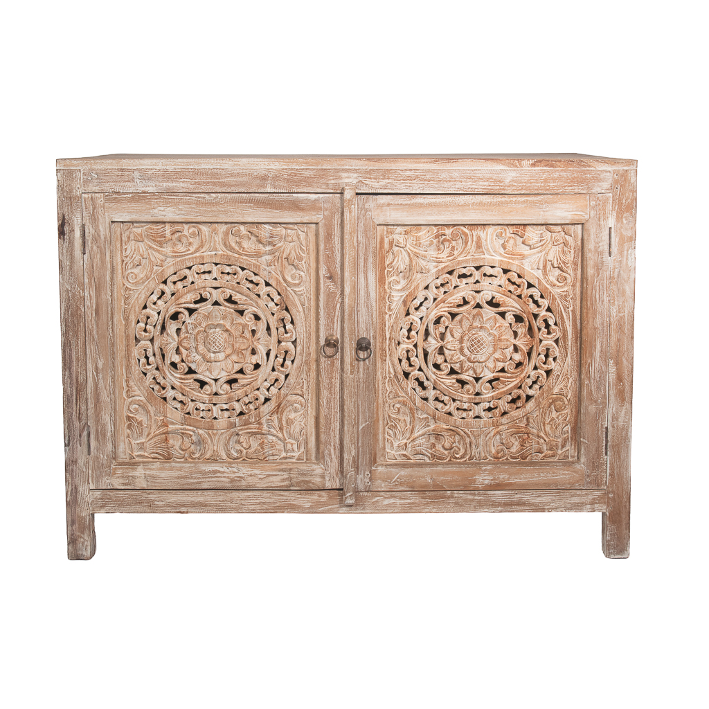 Teakhouten buffet kast Sanur, met dubbele deur