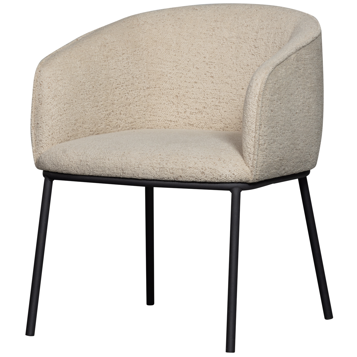 Leon eetkamerstoel boucle naturel melange