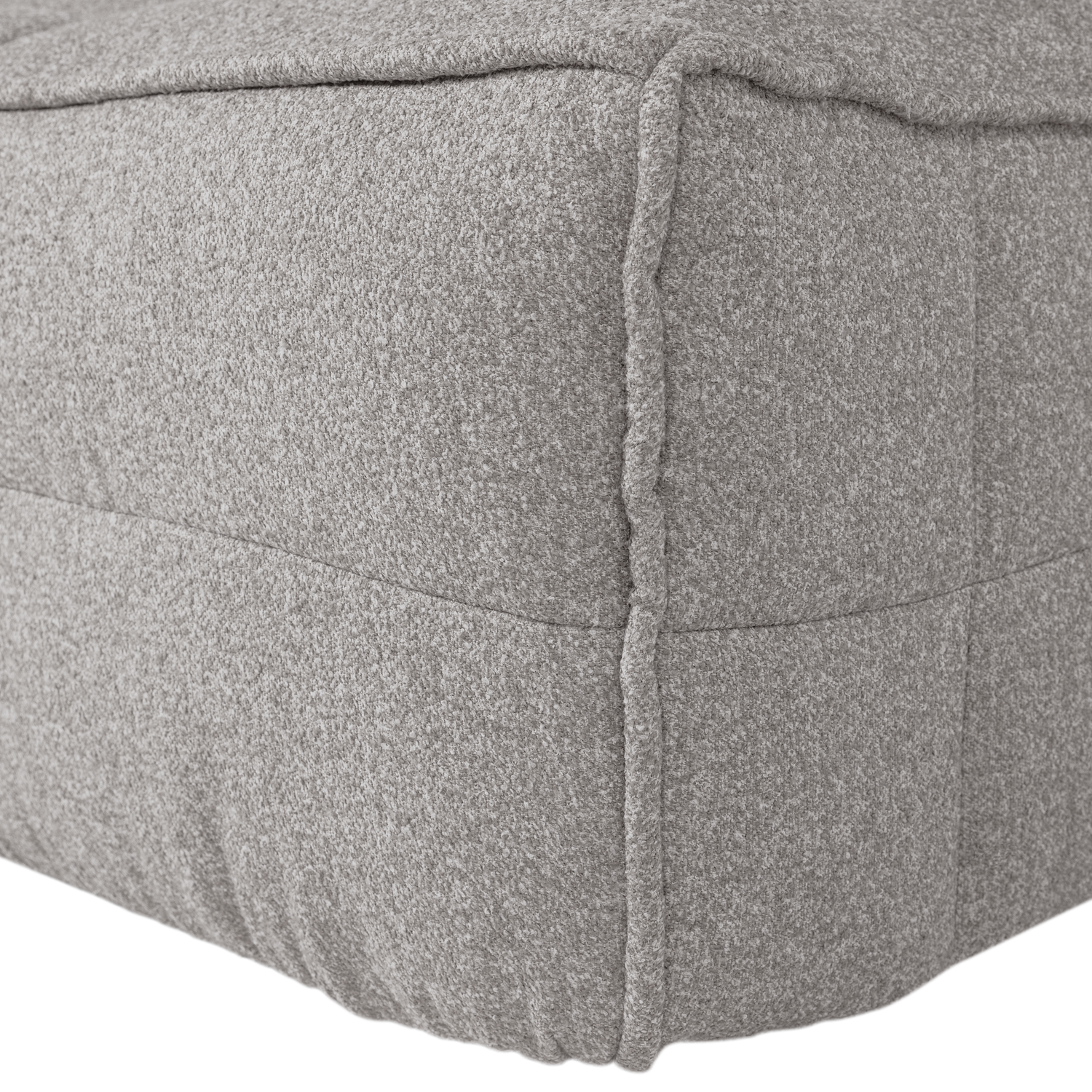Cluster hocker velvet warm taupe