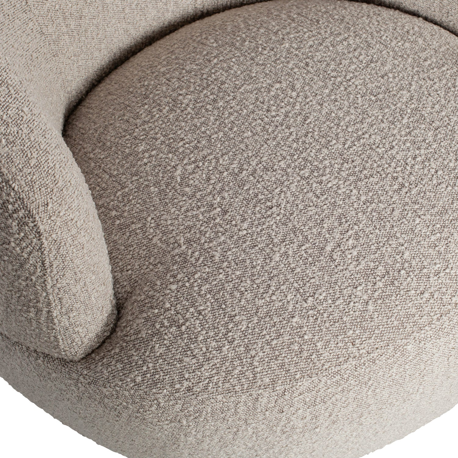 Woolly draaifauteuil boucle naturel melange
