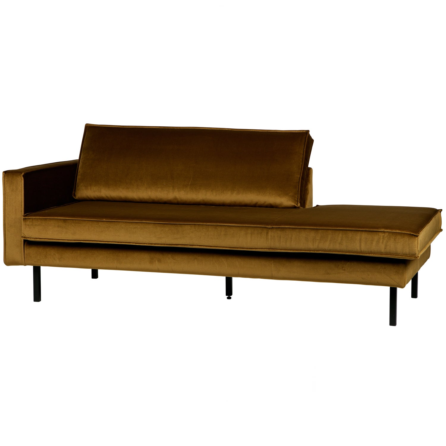 Rodeo daybed links structure velvet brass