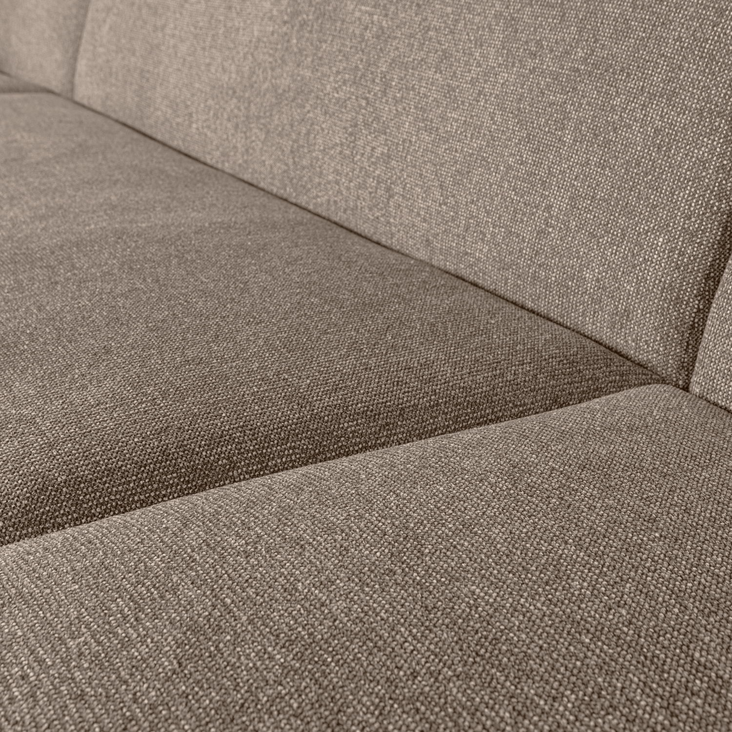 Sloping u-vorm bank off white melange