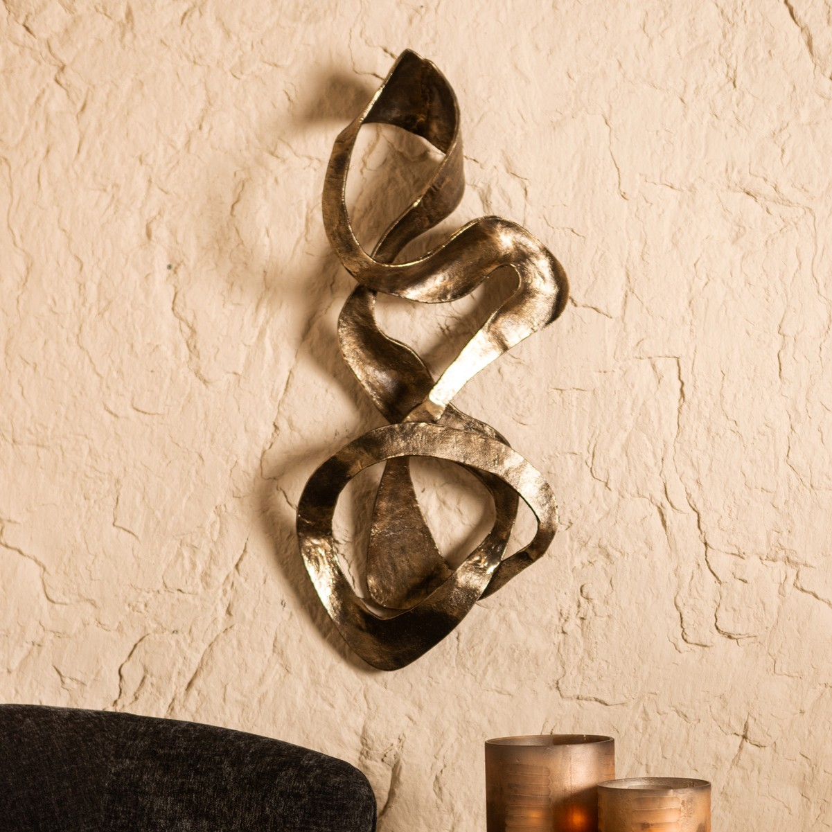Wanddecoratie Elara Goud