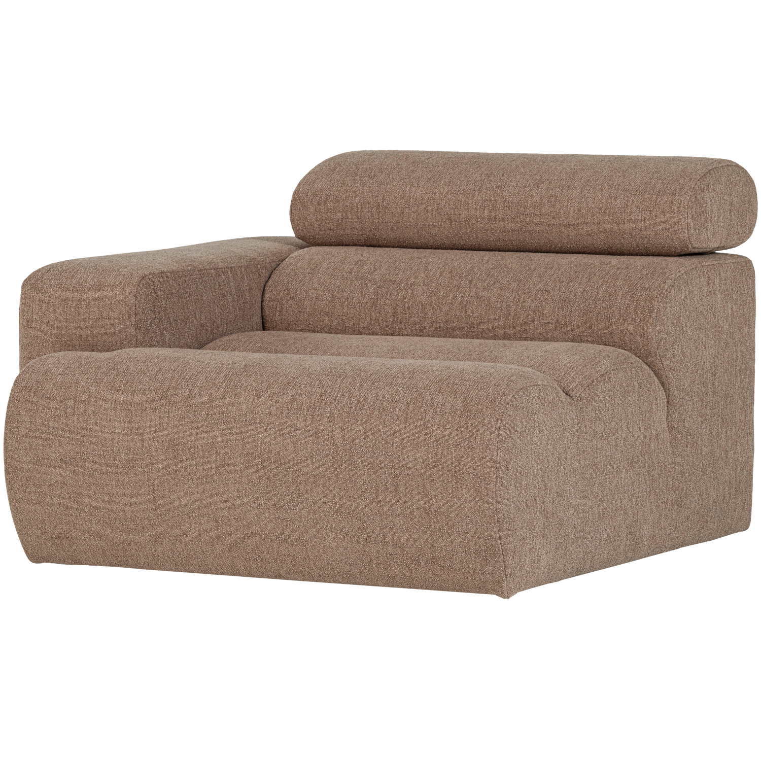 Novi 1-zits element arm links boucle karamelbruin