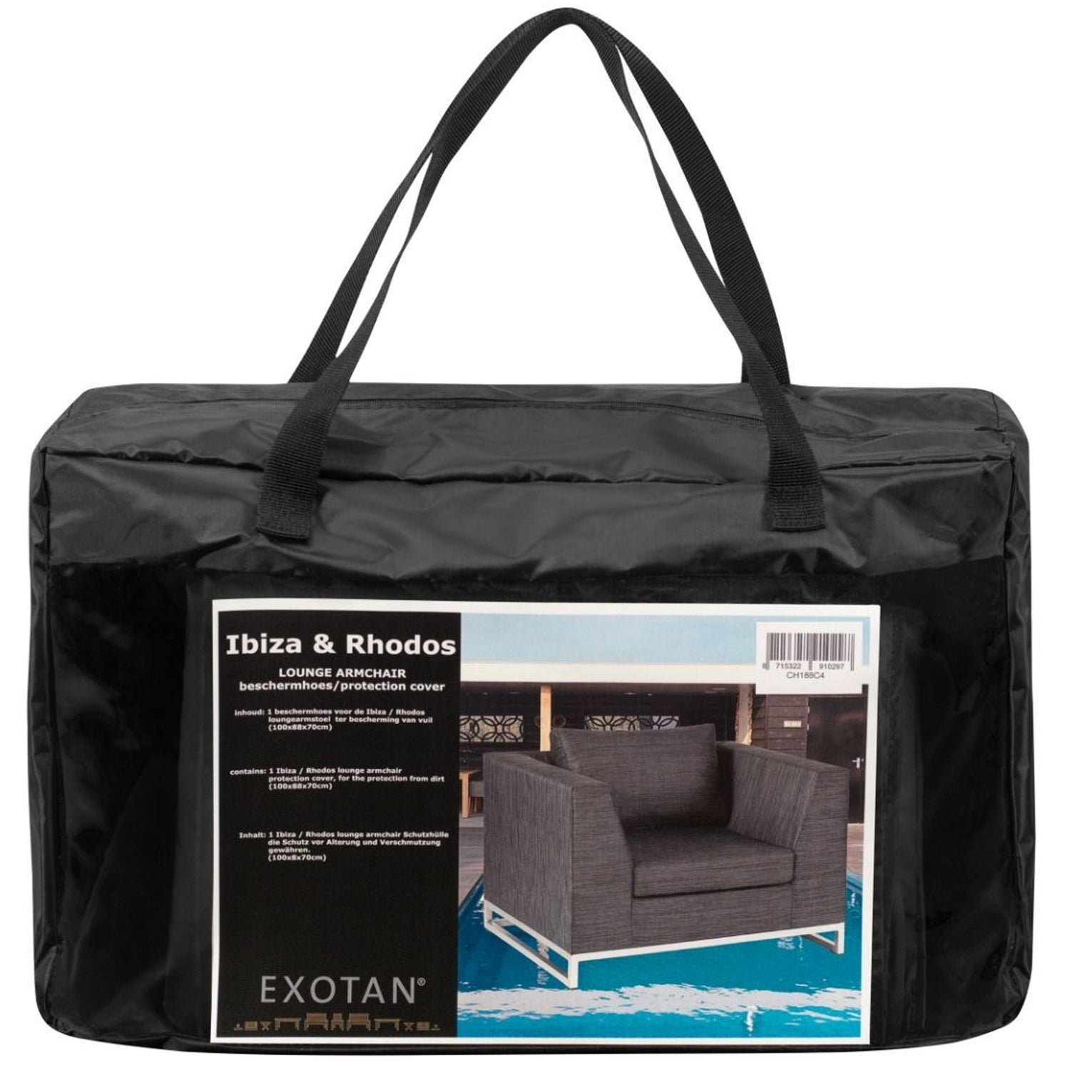 Beschermhoes tuin fauteuil 90x100x66 cm