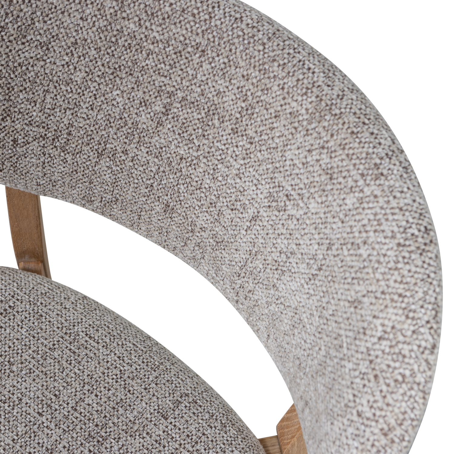 Udar eetkamerstoel naturel met houten frame naturel
