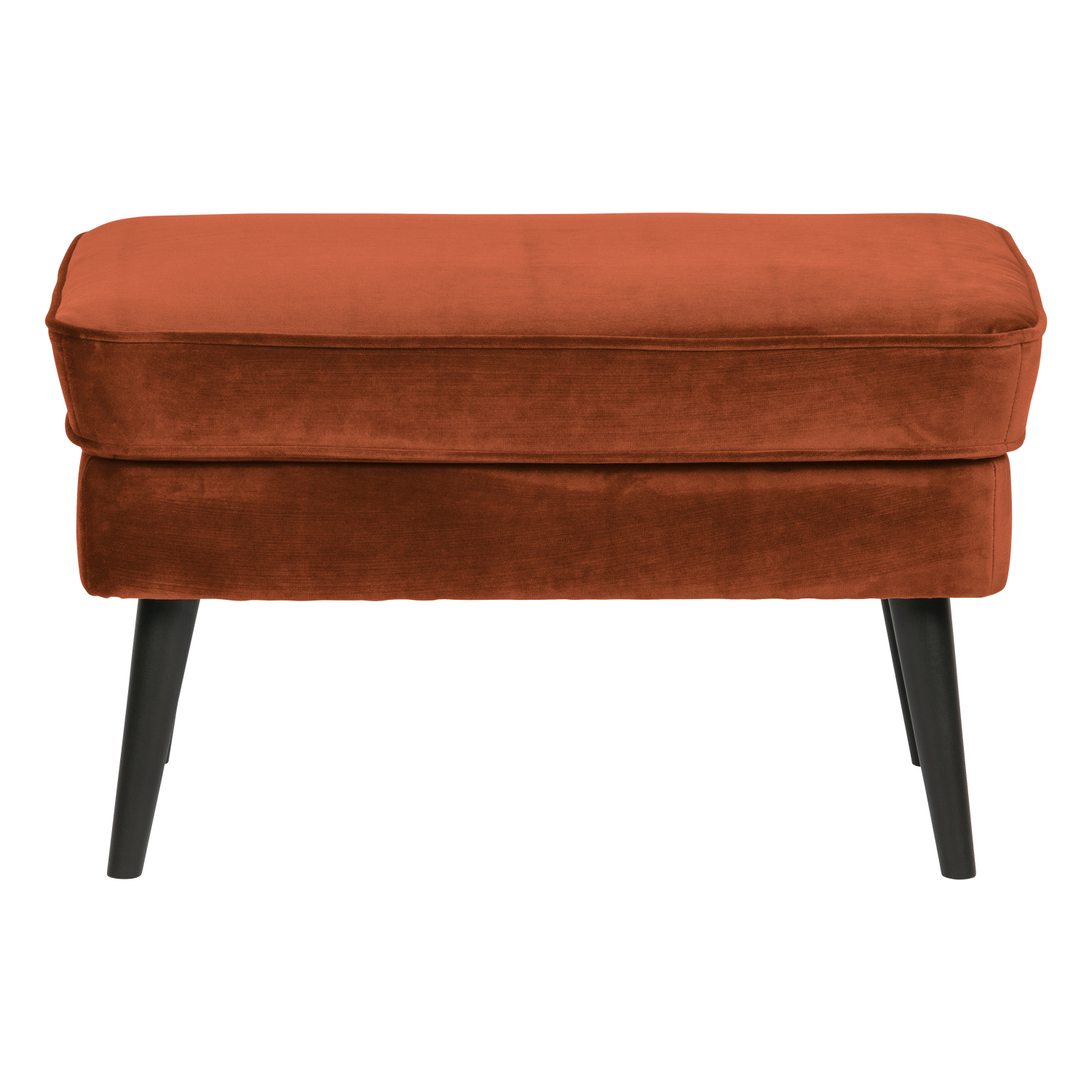 Rocco hocker velvet donkerbruin [fsc]