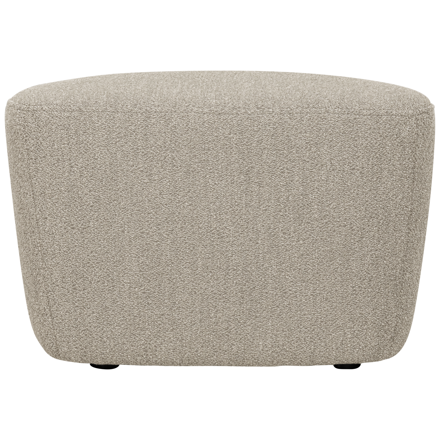 Lofty hocker boucle staalgrijs
