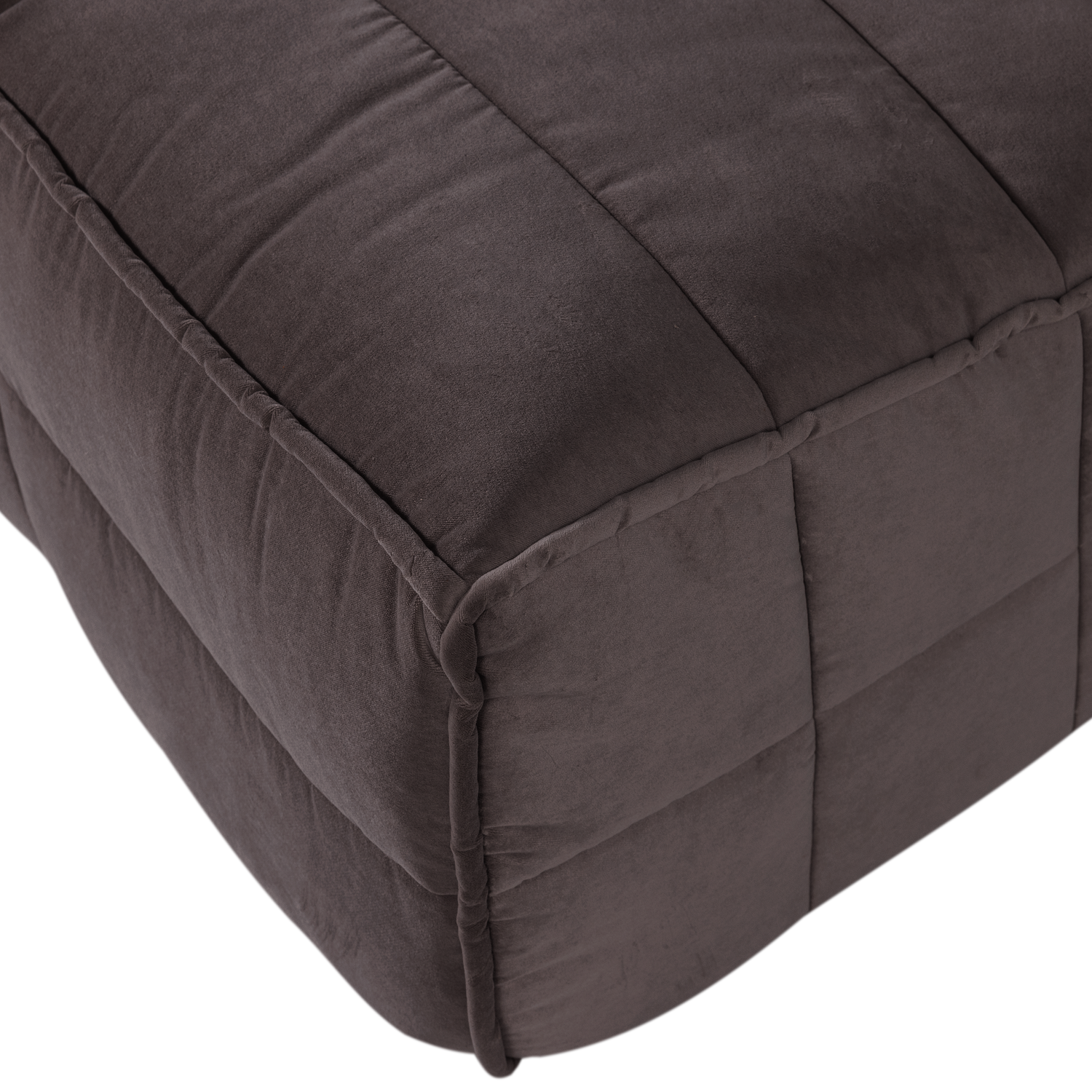Cluster eetbankje met rugleuning boucle khaki bruin