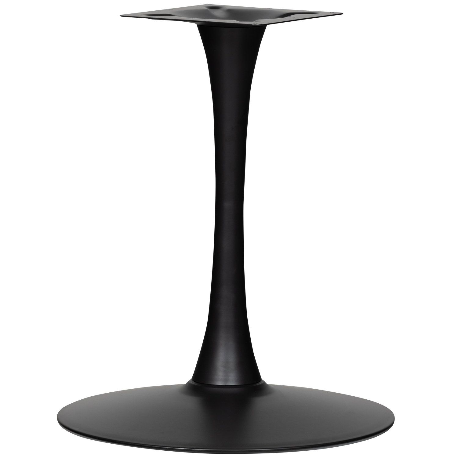 Bistro ronde buisvoet metaal matzwart 72xo54 cm