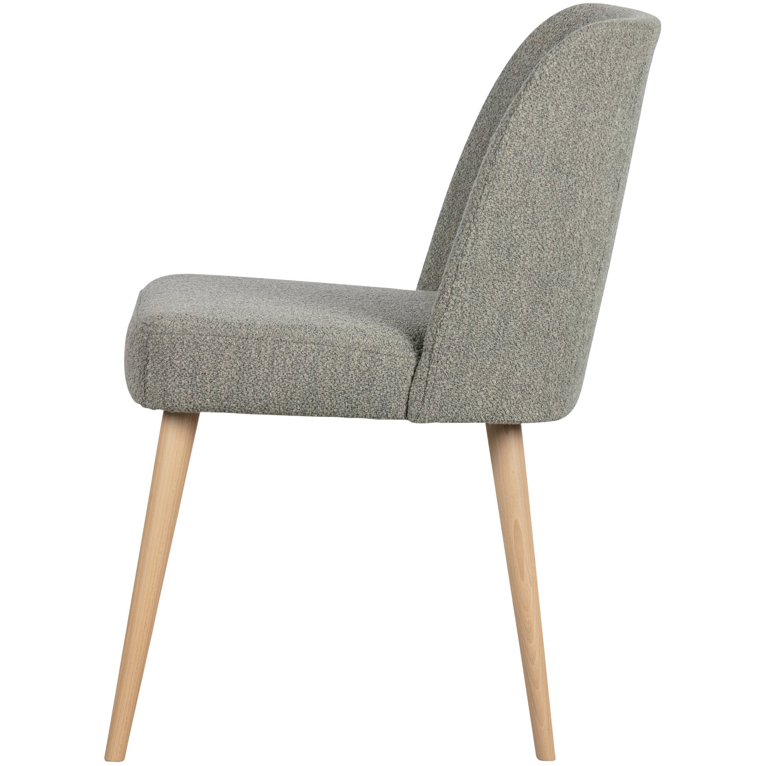 Force eetkamerstoel boucle staalgrijs