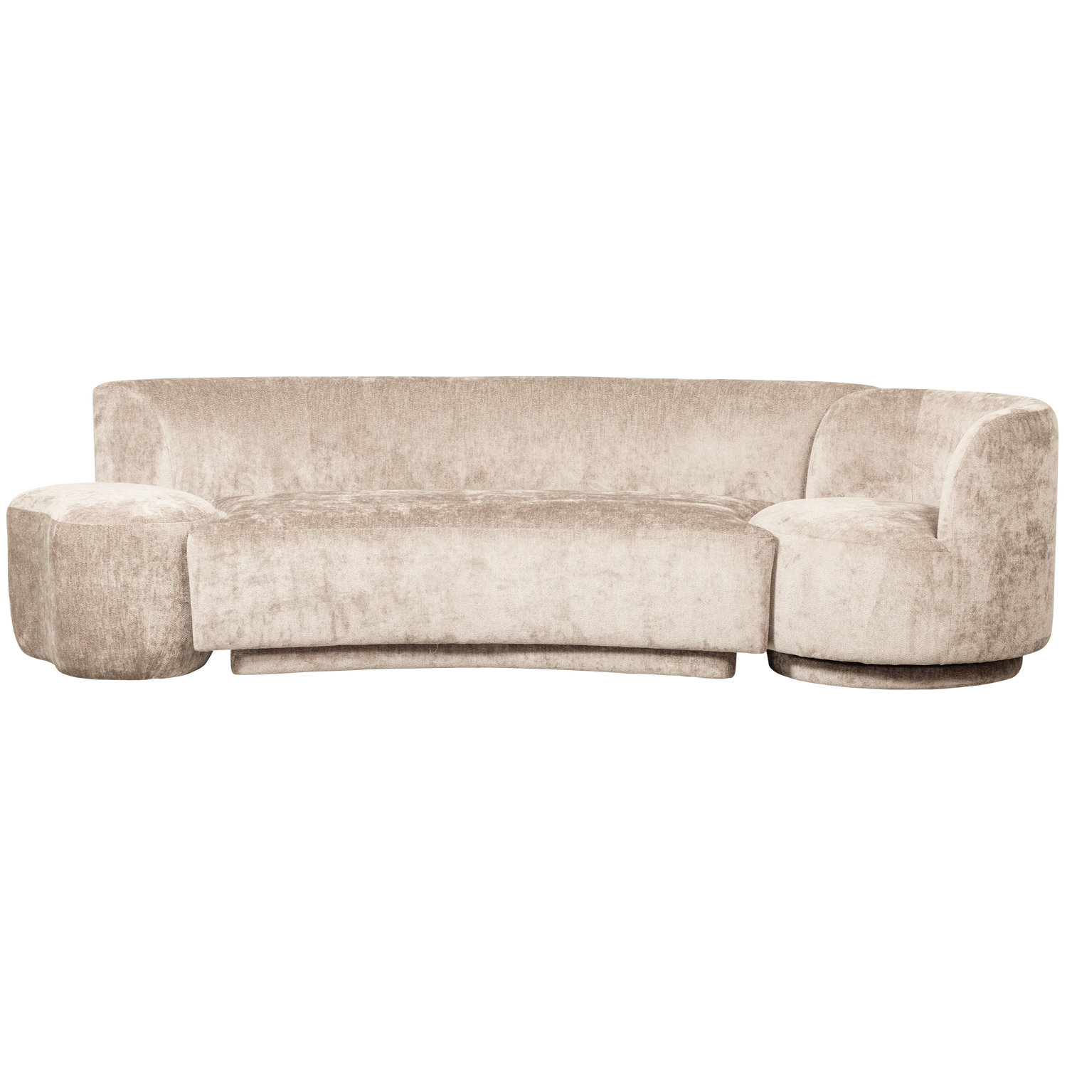 Combi-popular: bankje + fauteuil + poef naturel