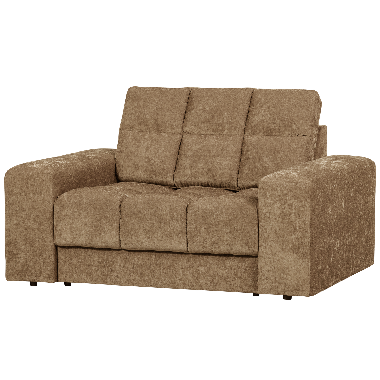 Second date loveseat velvet warmgrijs