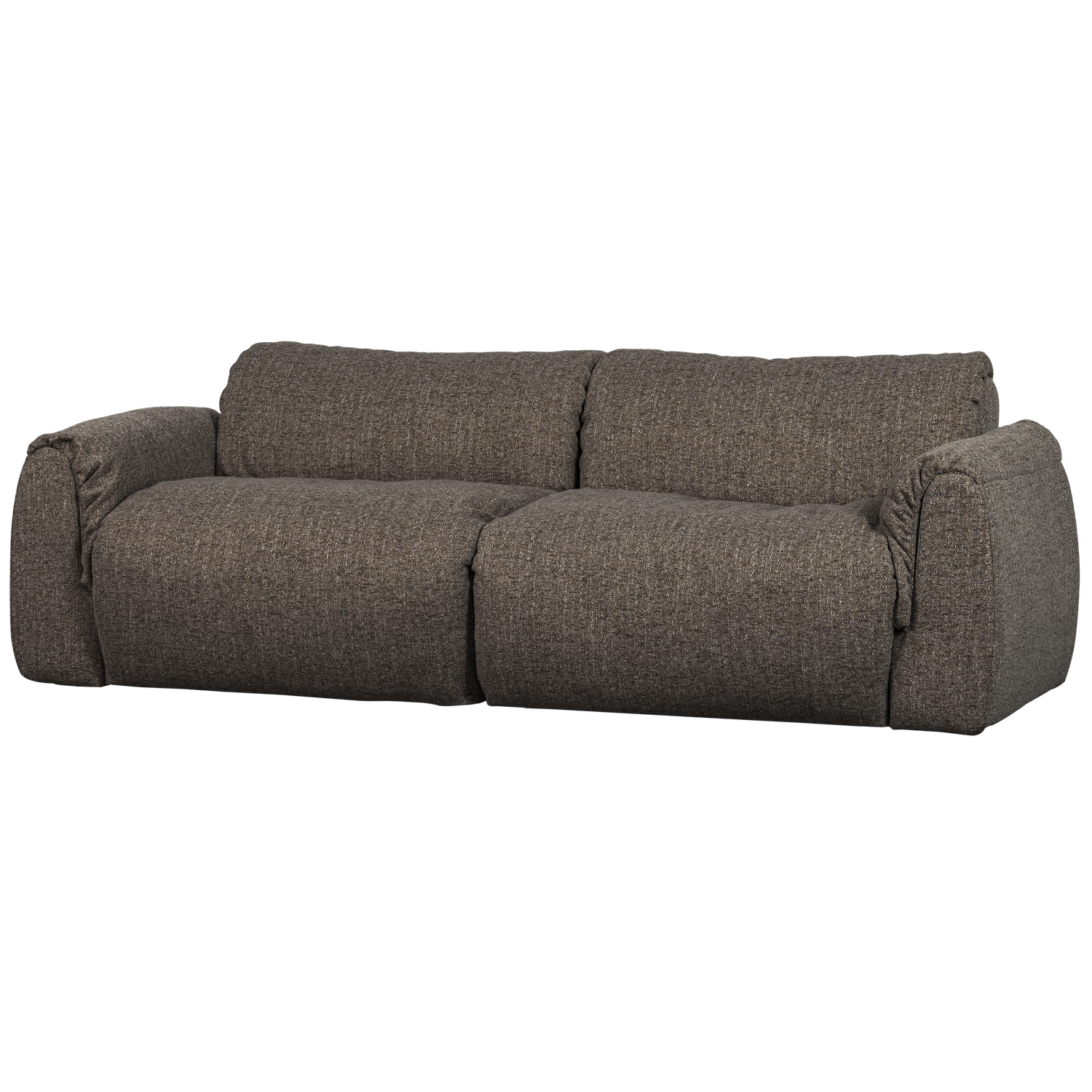 Baggy 2-zits bank 3d chenille middenbruin