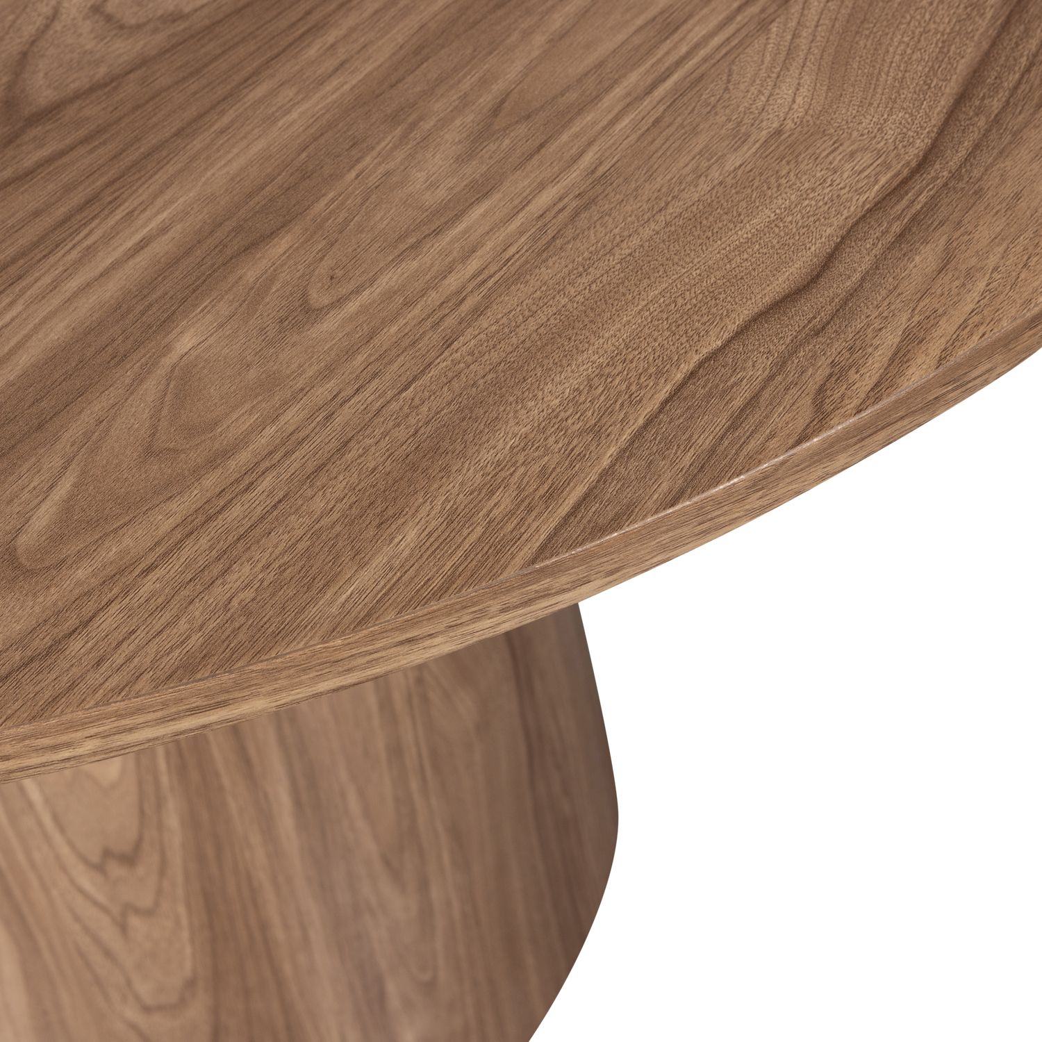 Maan eettafel rond mdf donkerbruin o120 cm